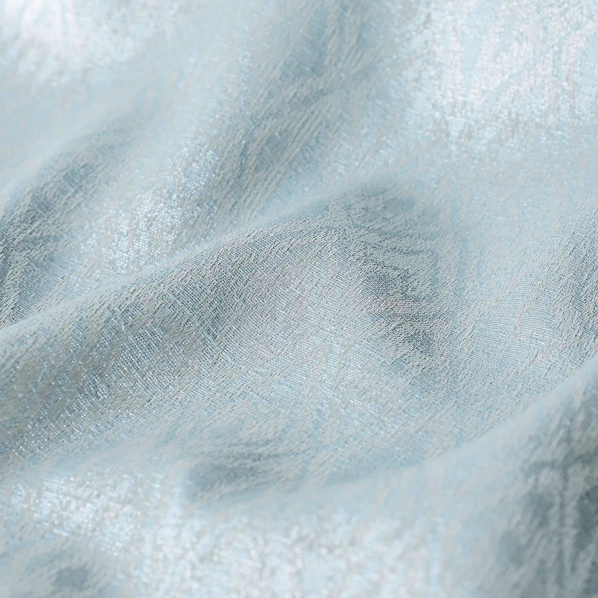 Jacquard Polyester Cotton blend Sky Set of 2 Window Curtains | De Jacquard Classic