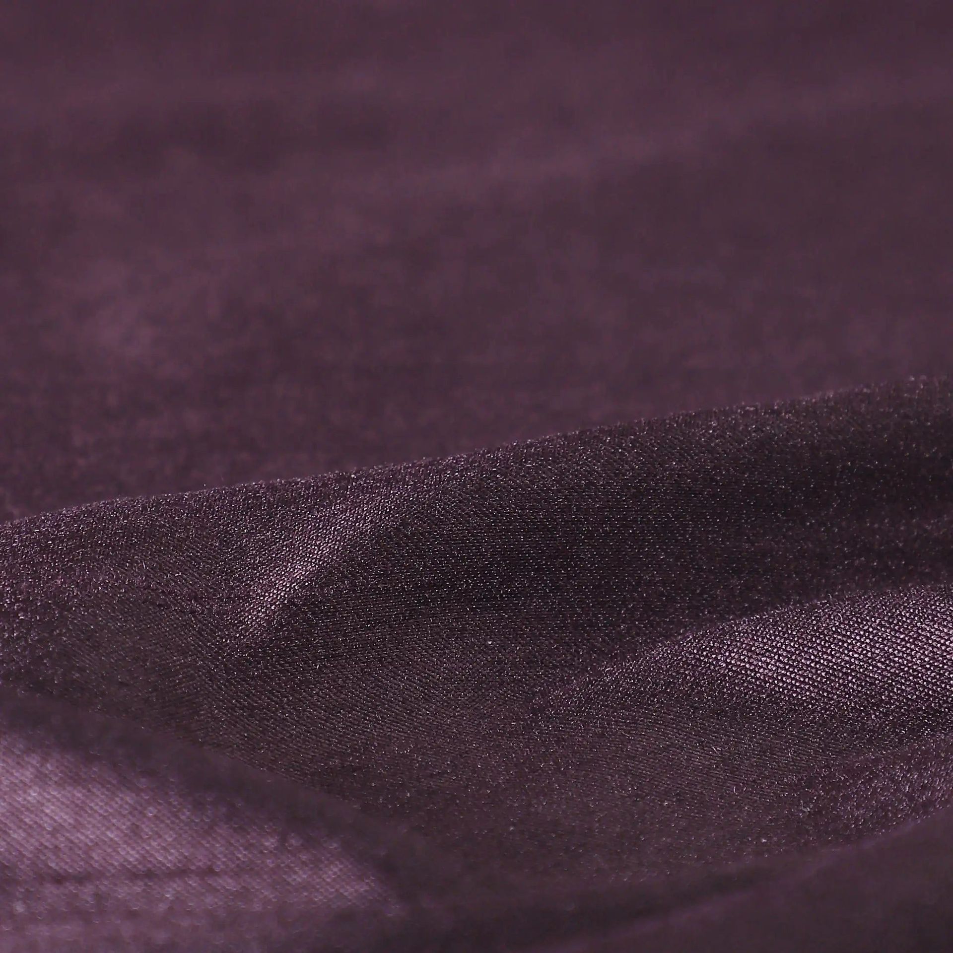 Solid Dyed 100% Polyester Deep Violet Set of 2 Door Curtains | Paleto