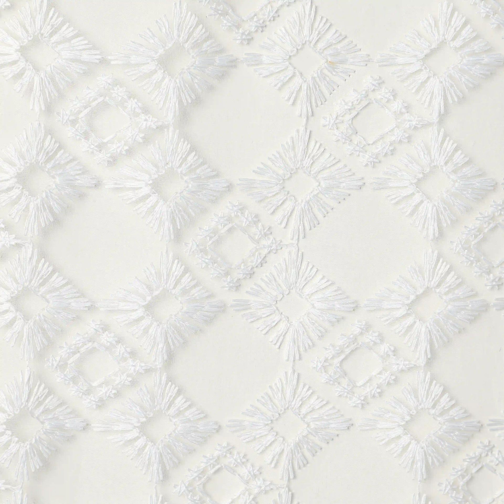Sheer 100% Polyester Moonlight White Set of 2 Door Curtains | Velina