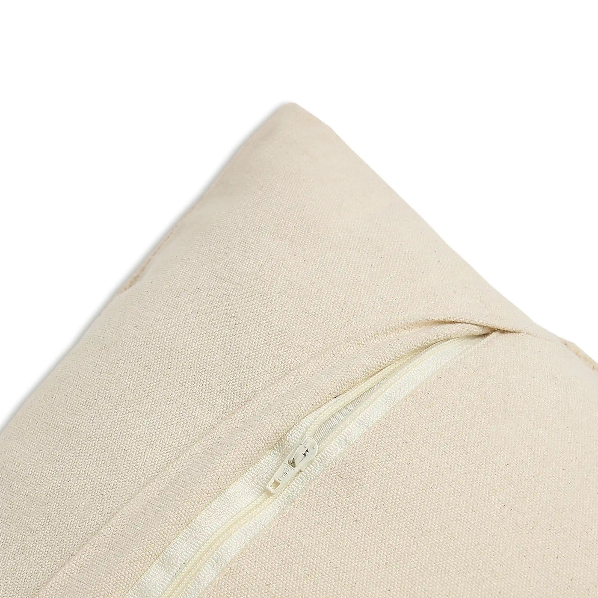 Indian Heritage Linen Blend Apricot Glow Cushion Cover | Espricia