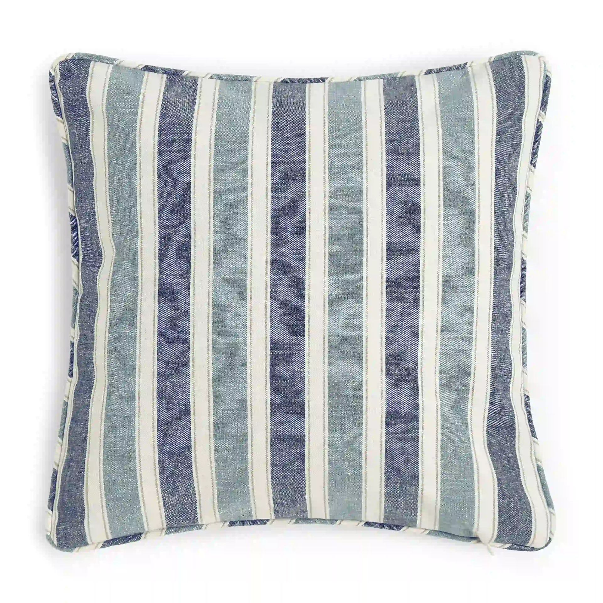 Geometric Cotton Blend Blue Mirage Cushion Cover | Espricia