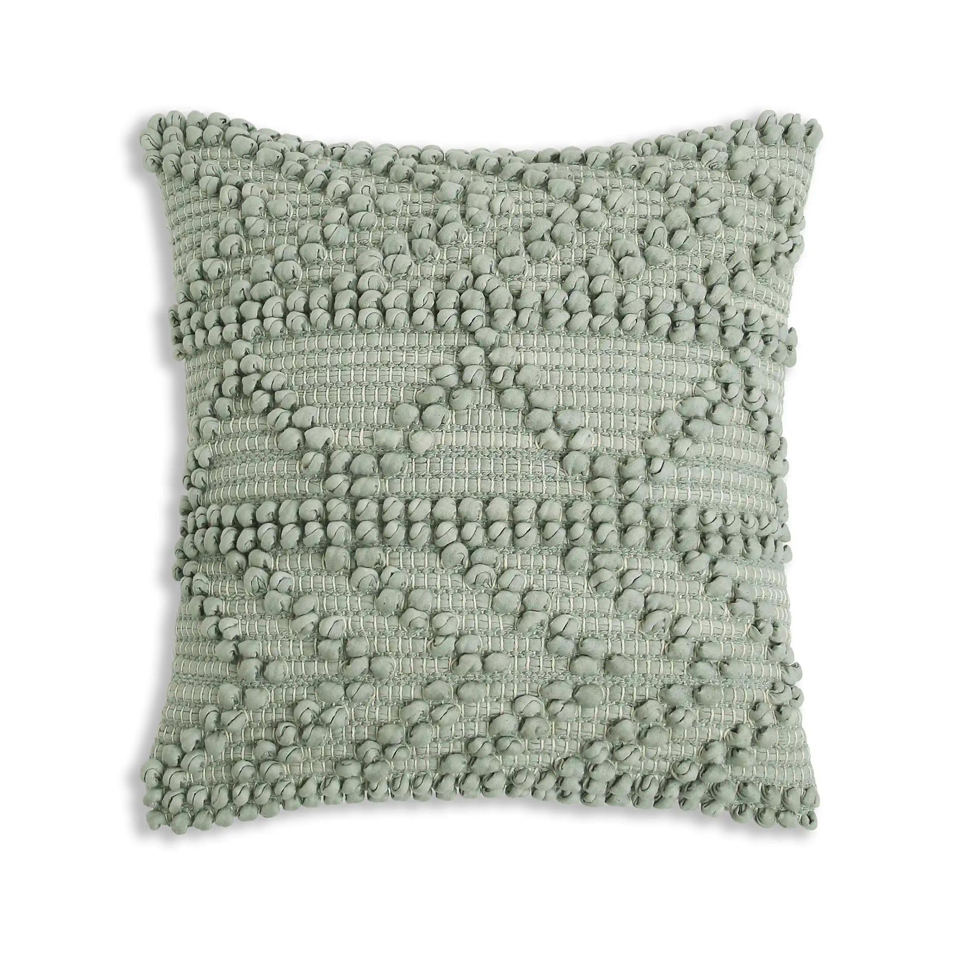 Geometric 100% Cotton Grey Mist Cushion Cover | Espricia