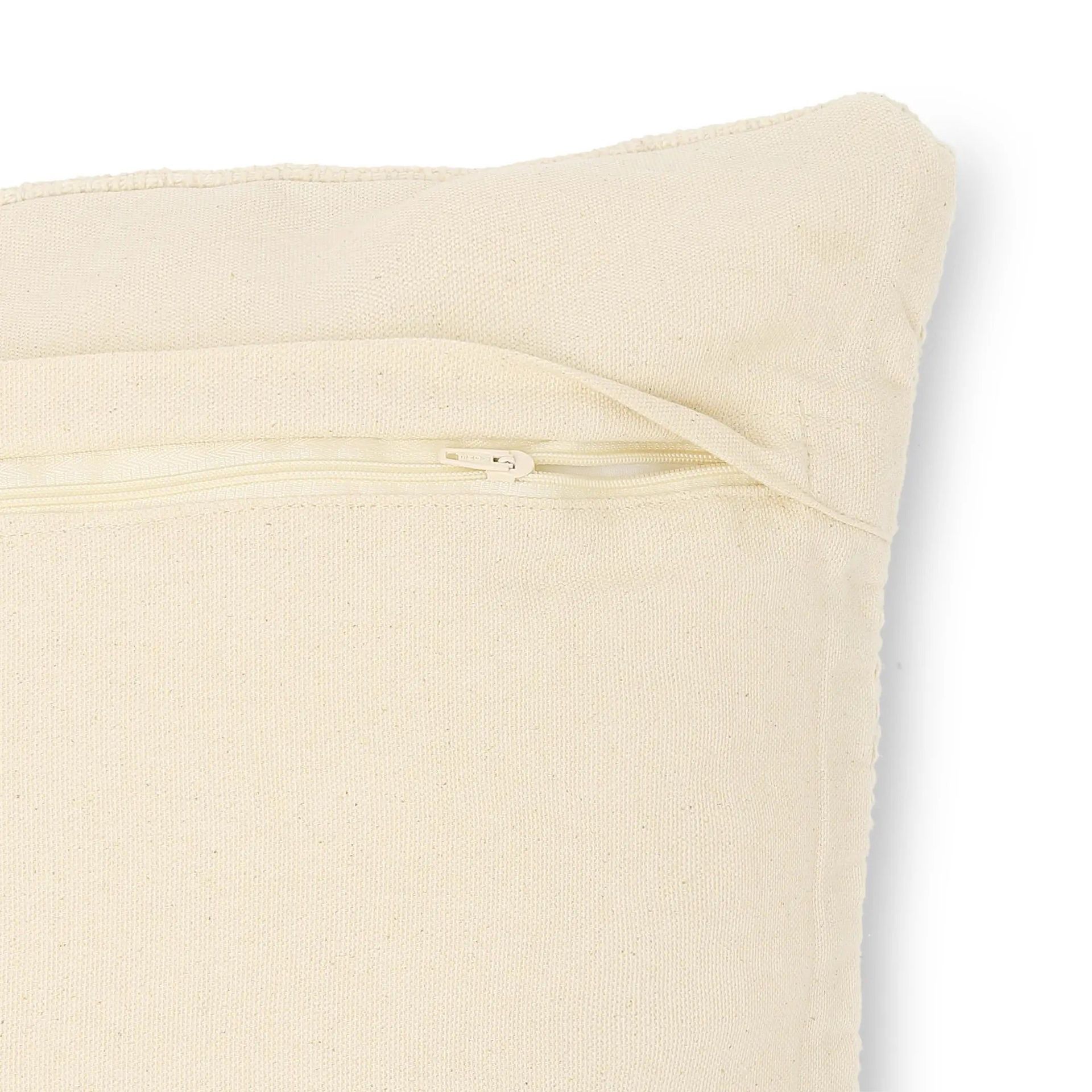 Ethnic 100% Cotton Light Beige Cushion Cover | Espricia