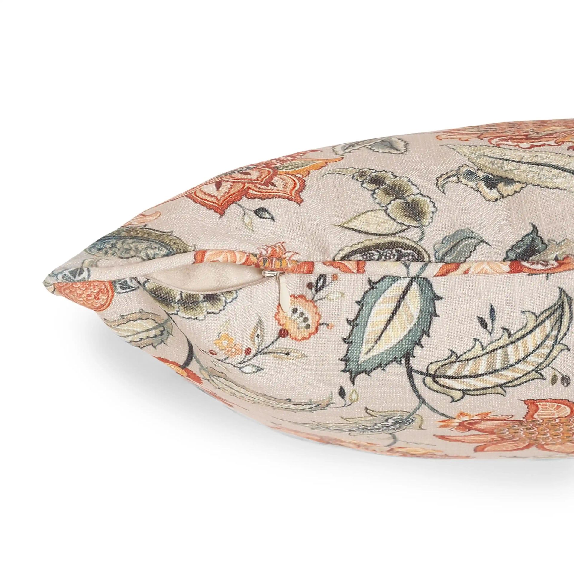 Indian Heritage 100% Polyester Misty Meadow Cushion Cover | Espricia