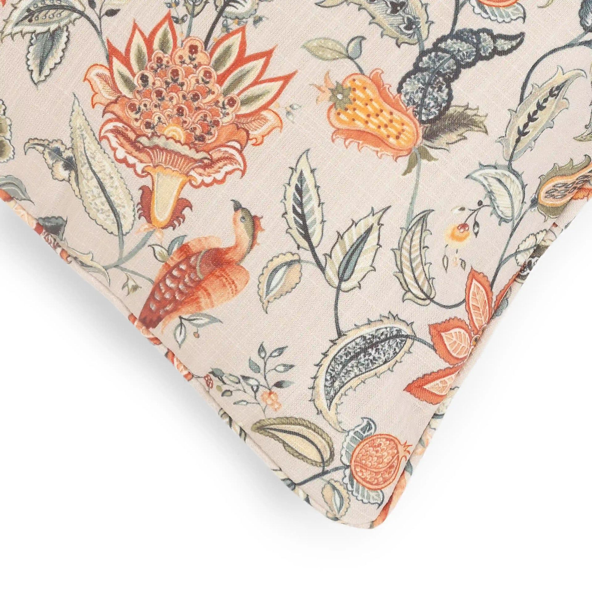 Indian Heritage 100% Polyester Misty Meadow Cushion Cover | Espricia