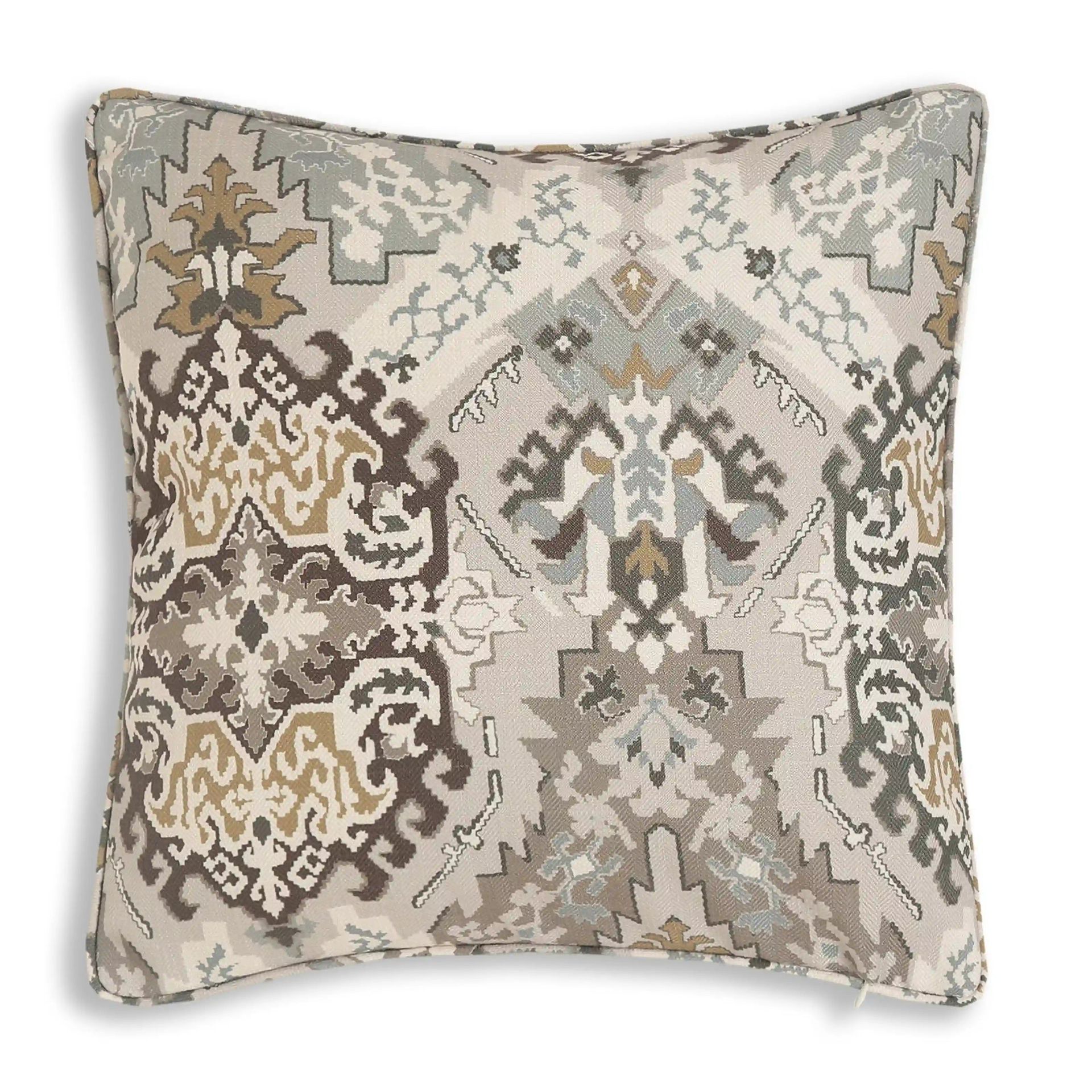 Ethnic 100% Polyester Earthy Bliss Cushion Cover | Espricia