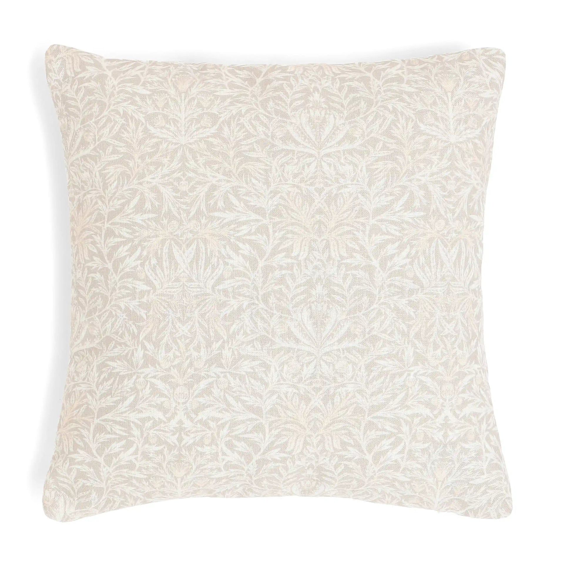 Indian Heritage Polyester Blend Biscotti Cushion Cover | Vissencia