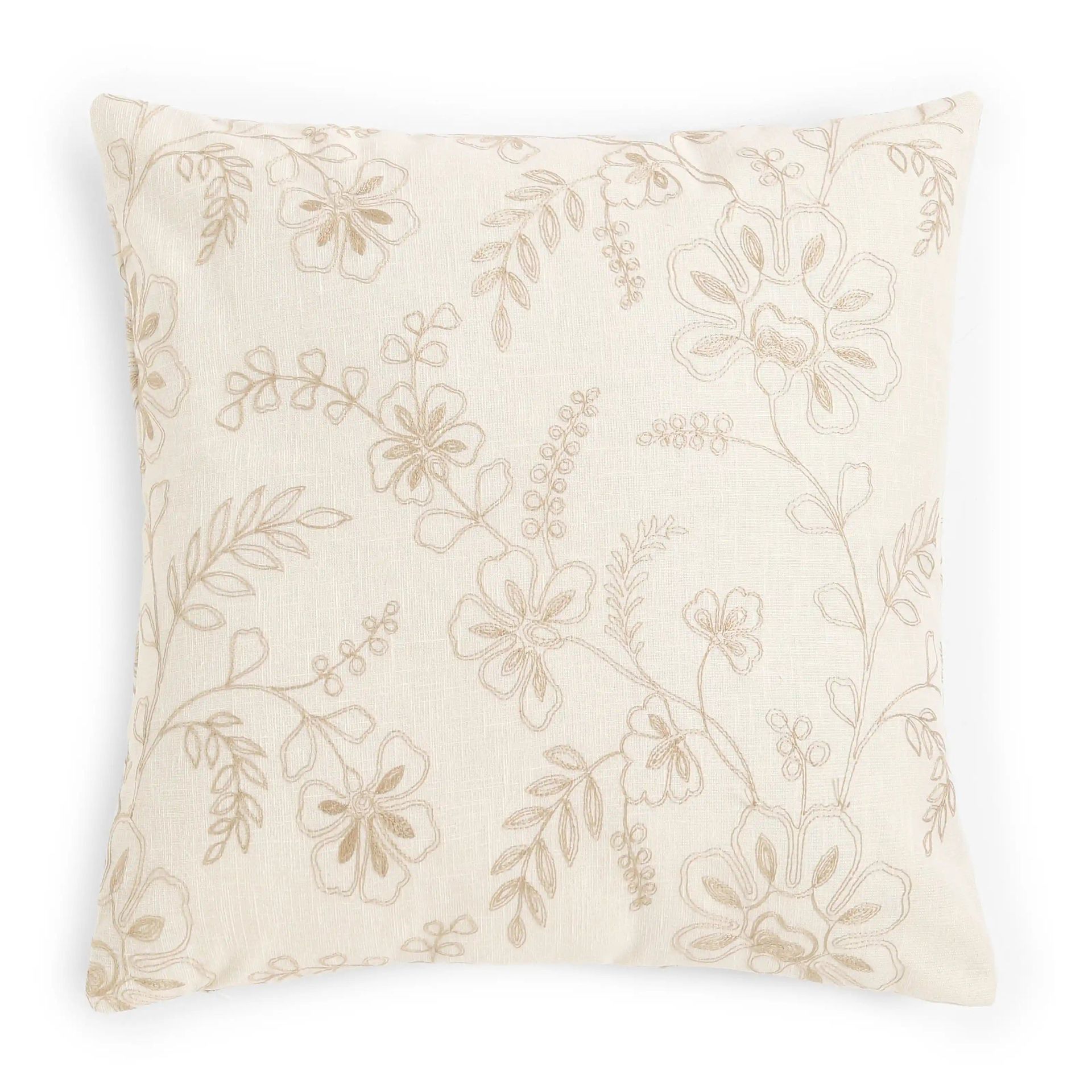 Indian Heritage Polyester Blend Earthen Relic Cushion Cover | Vissencia