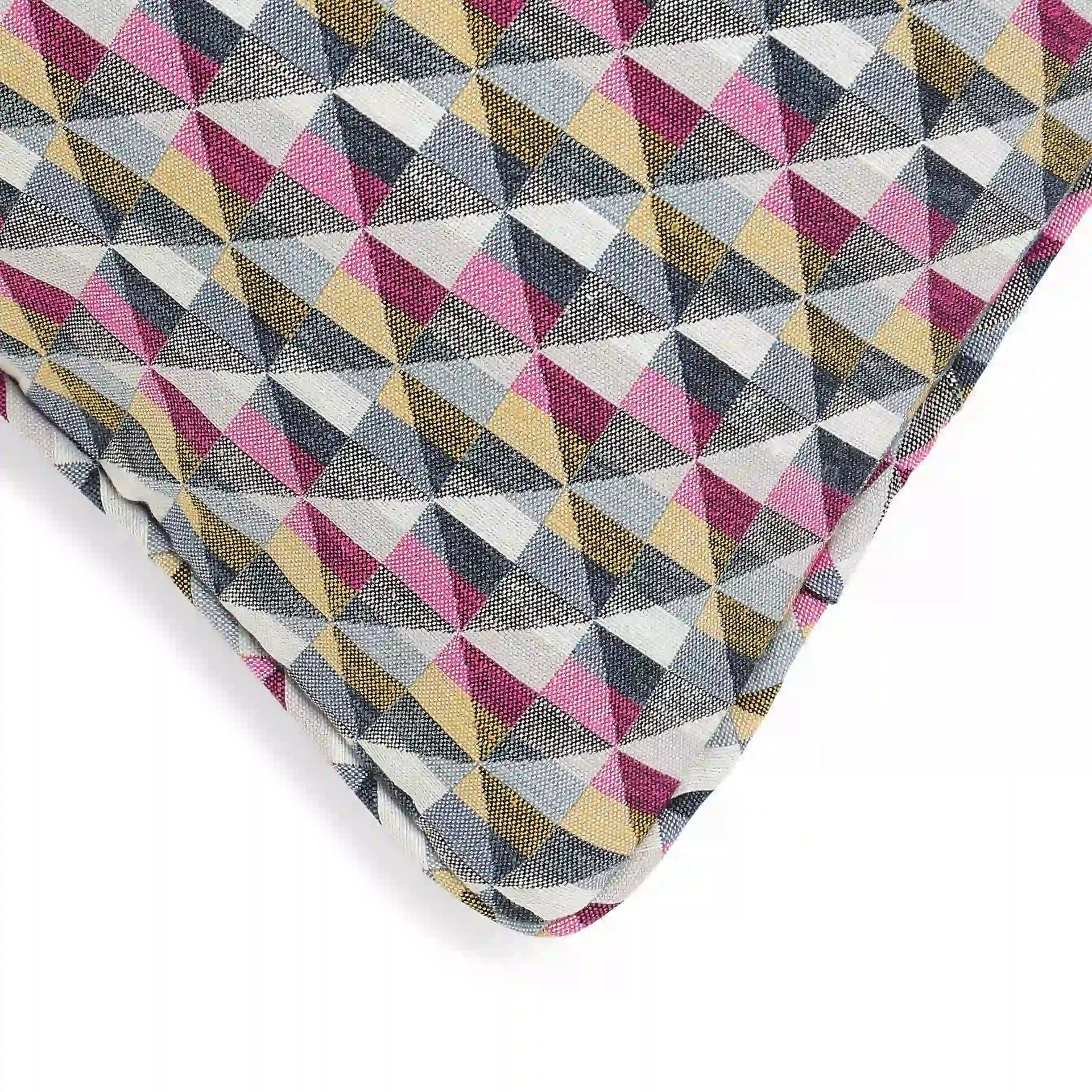 Geometric Polyester Blend Vintage Facets Cushion Cover | Vissencia
