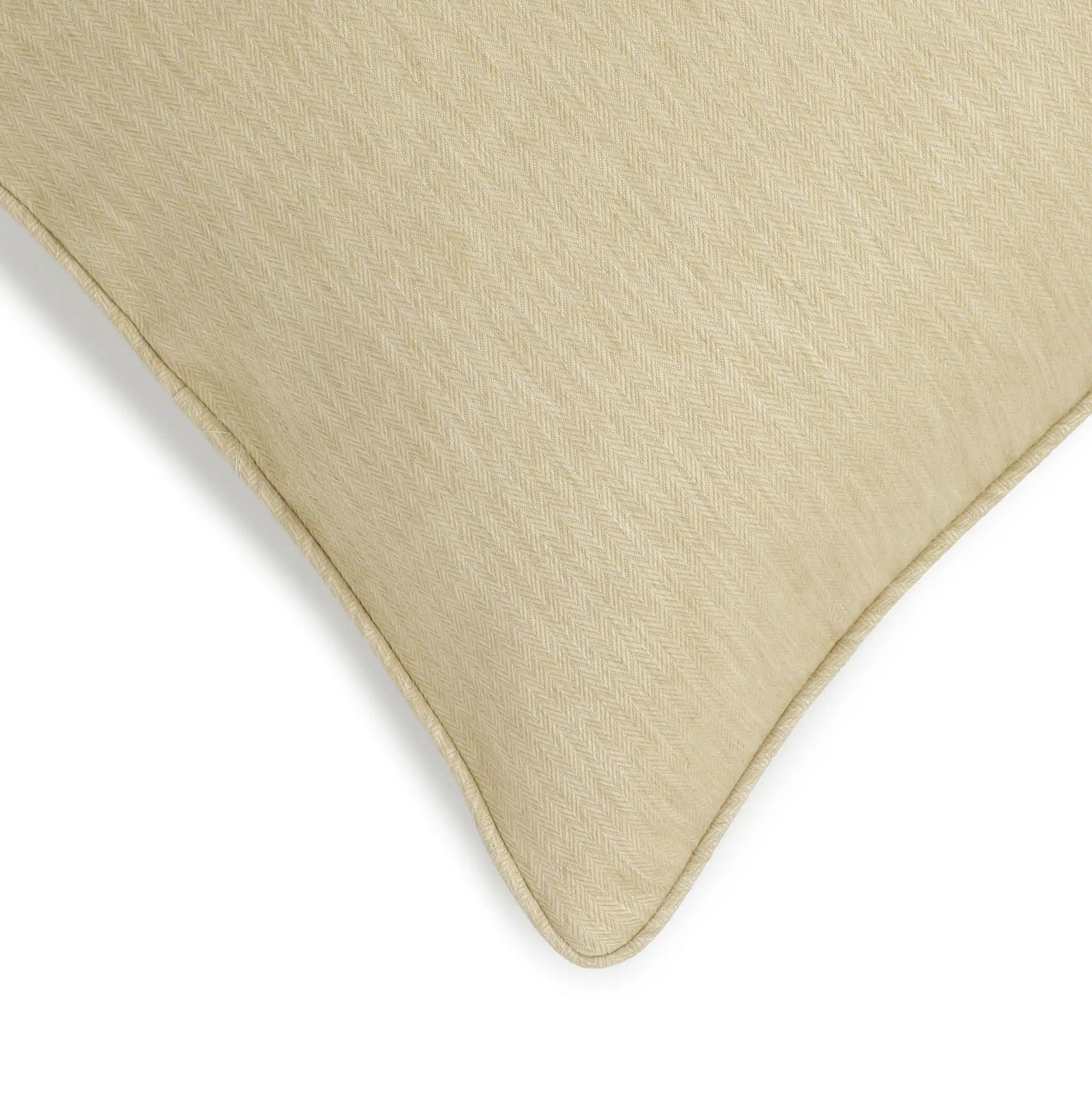 Solid Dyed Polyester Blend Almond Whisper Cushion Cover | Vissencia
