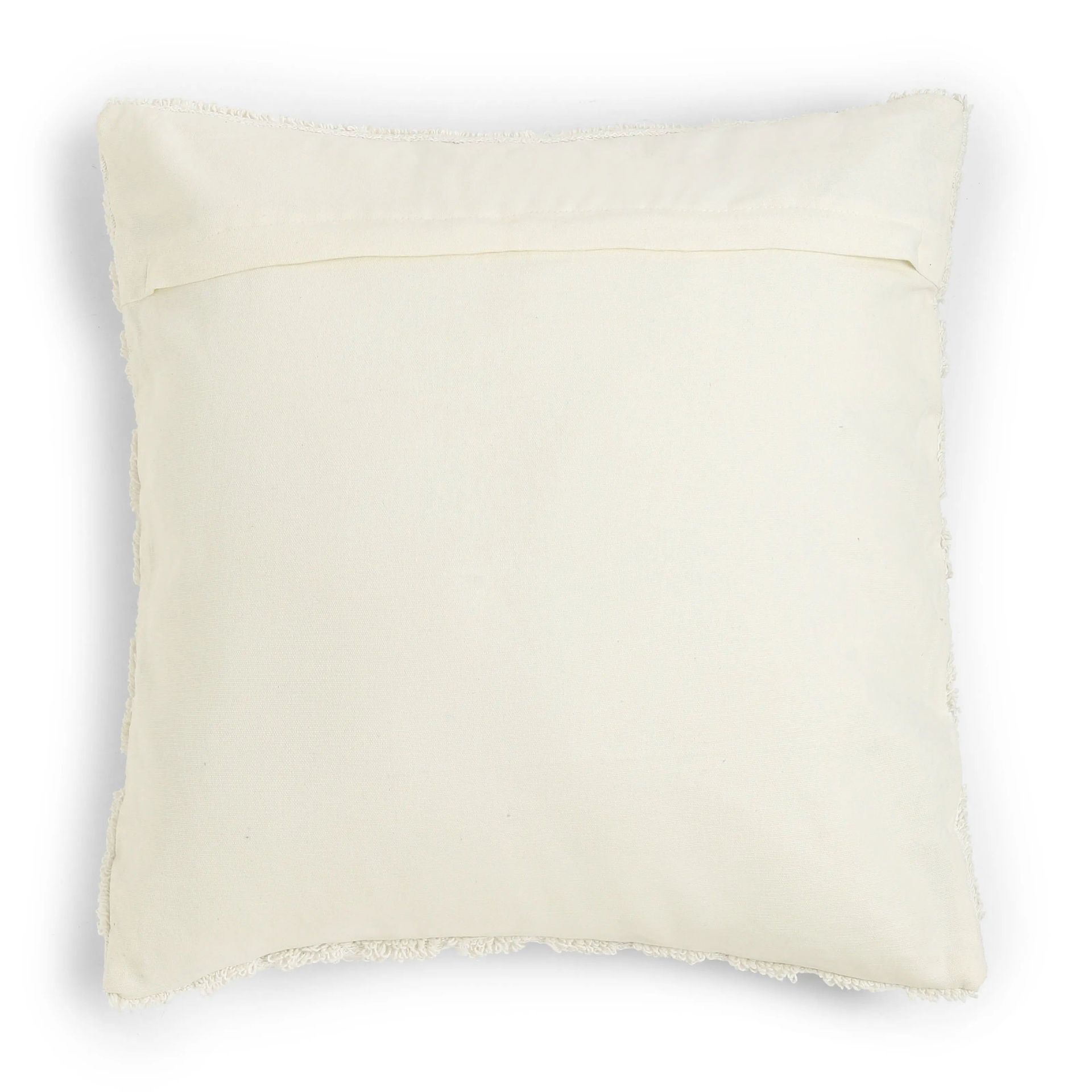 Geometric 100% Cotton Beige Cushion Cover | Vissencia