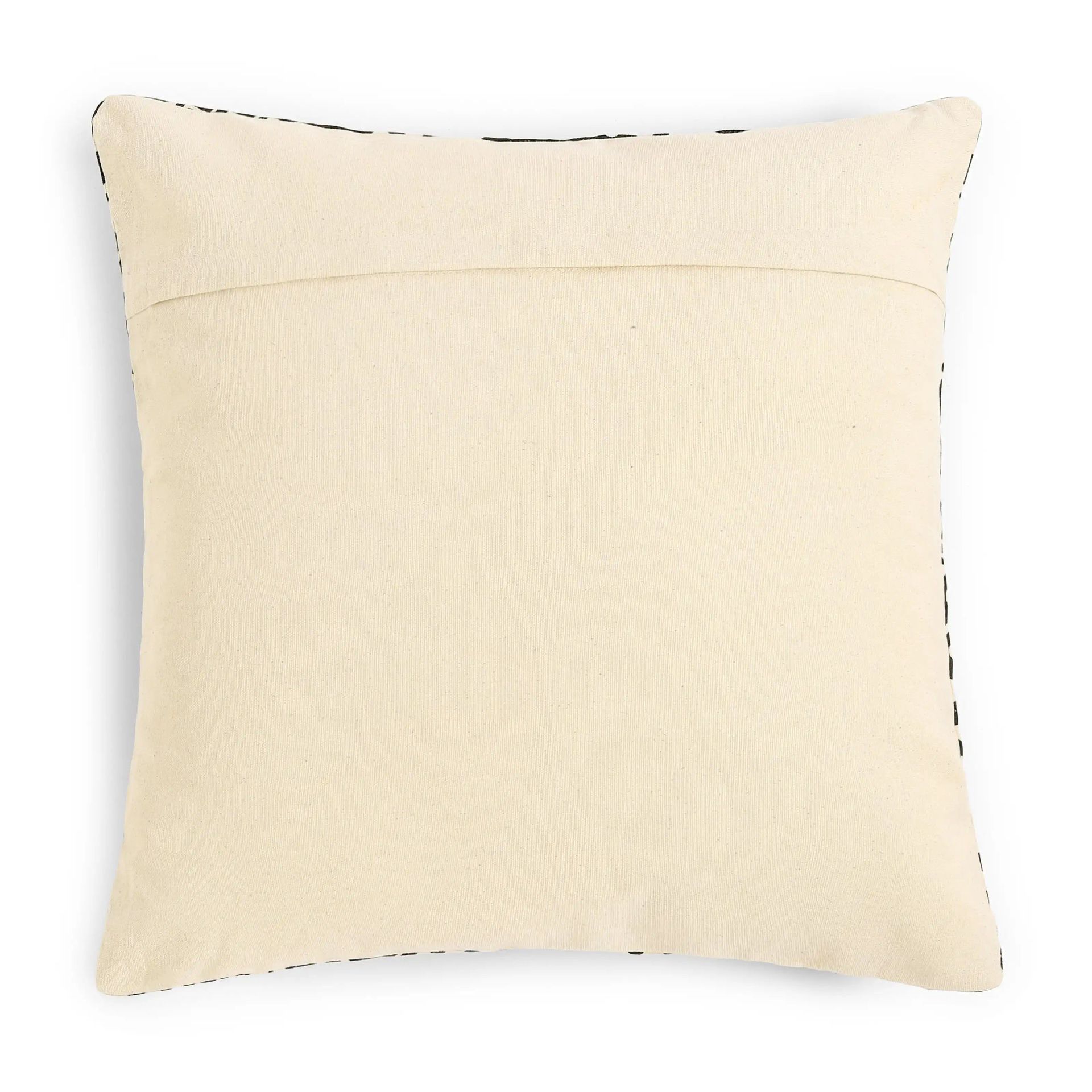 Ethnic 100% Cotton Charcoal Cushion Cover | Vissencia