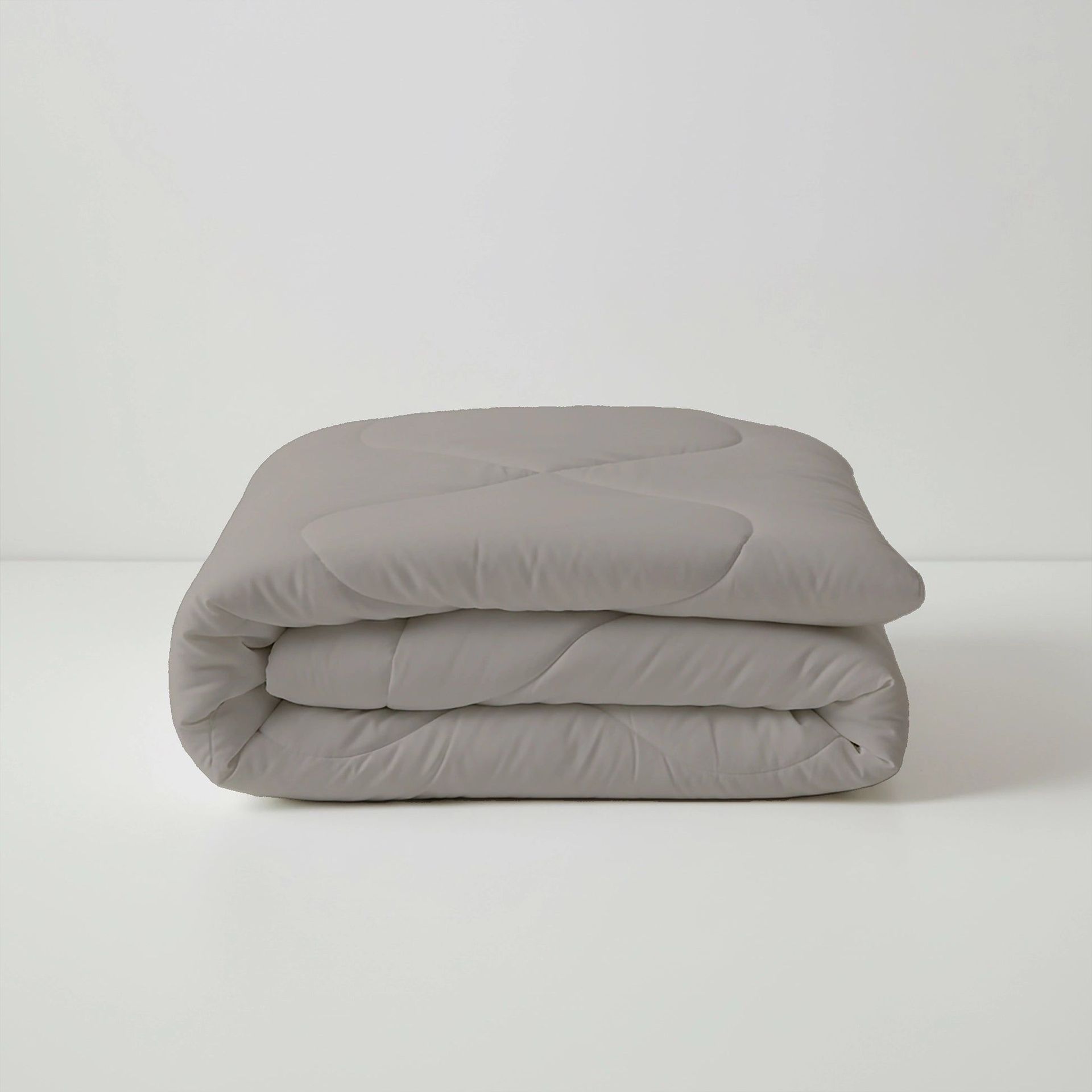 Solid 300 GSM 100% Cotton Pristine Dove King Comforter | Plumelle