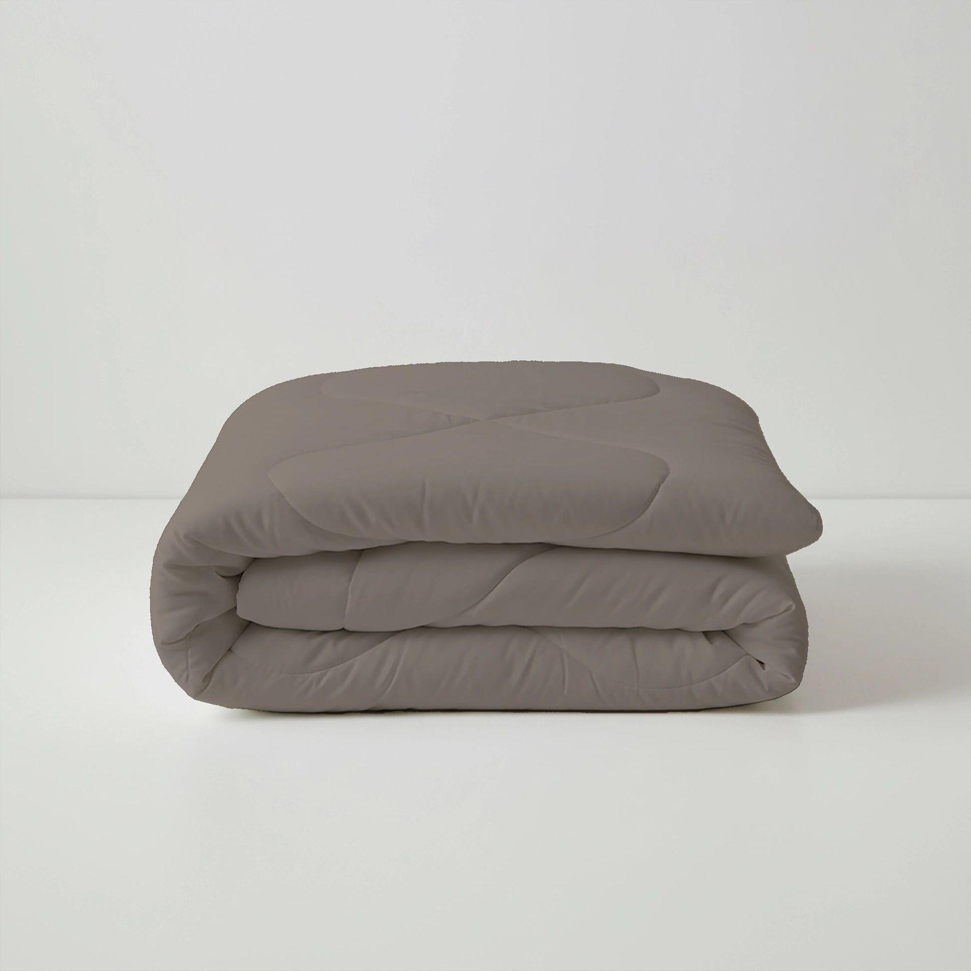 Solid 150 GSM 100% Cotton Beige Brown King Comforter | Plumelle