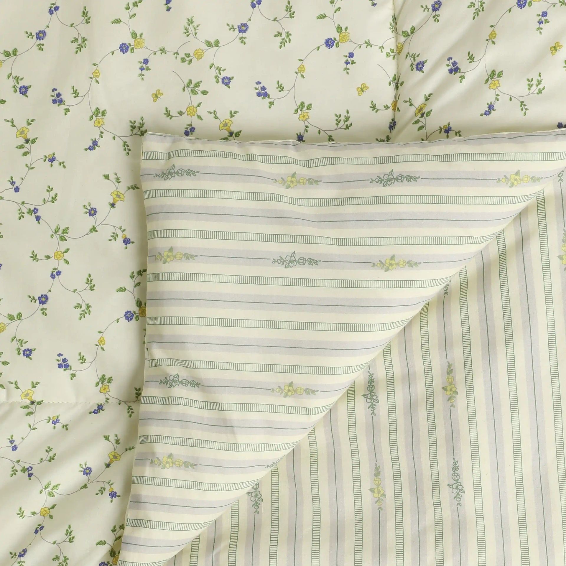 Floral 120 GSM 100% Cotton Cream Bloom Double Comforter | Bloomshire Luxe
