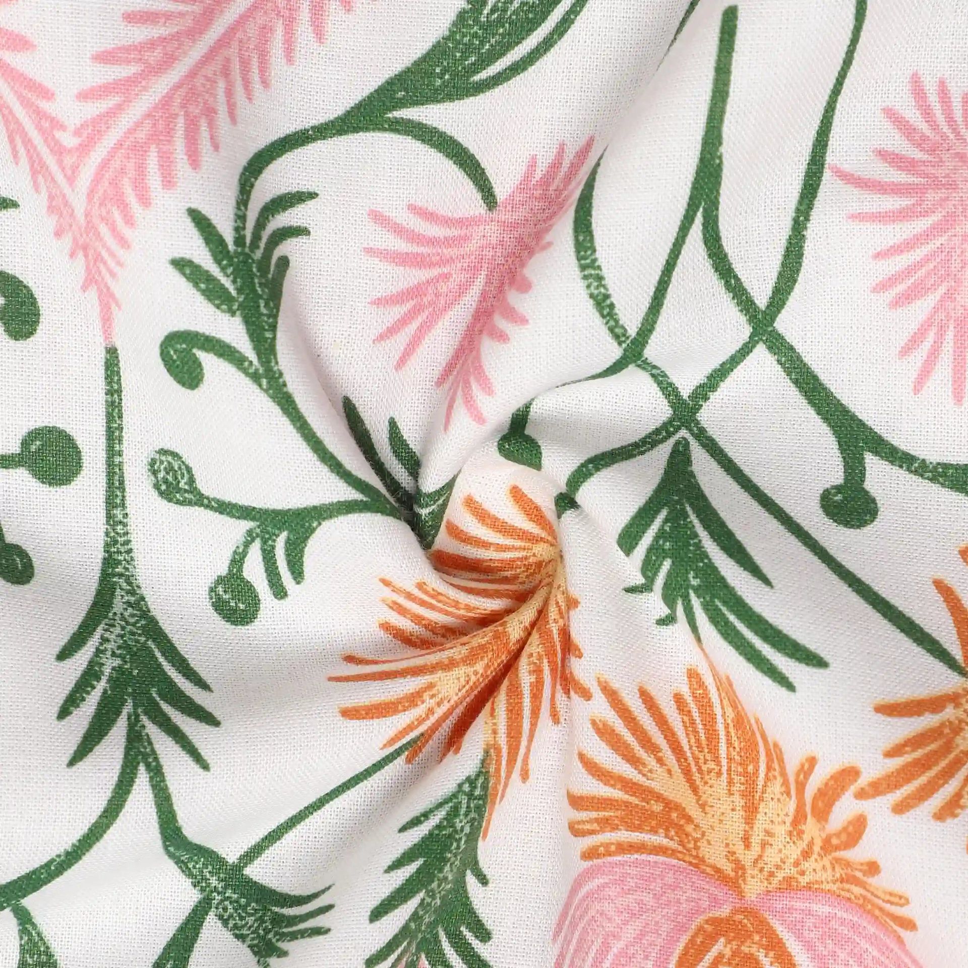 Ethnic 144 TC 100% Cotton Salmon Single Dohar | Bloomshire Classic