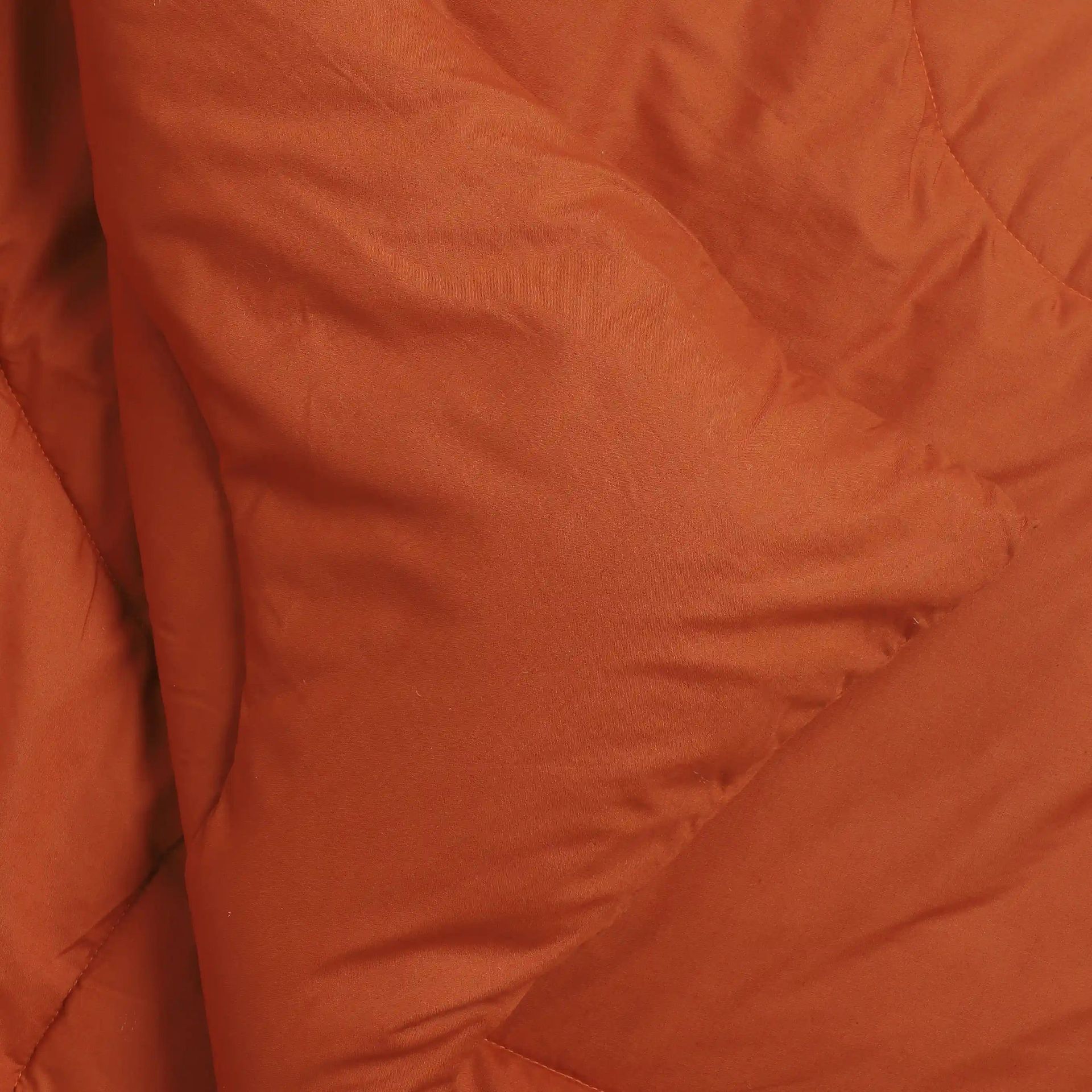Solid Dyed 240 GSM Cotton Rust Double Comforter | Paleto