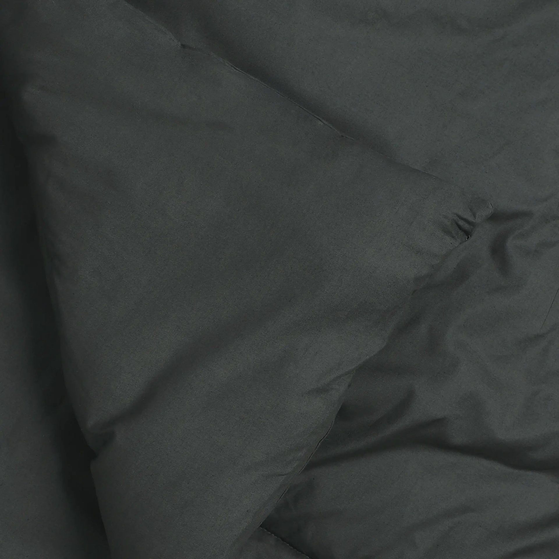 Solid Dyed 240 GSM Cotton Dark Grey Double Comforter | Paleto