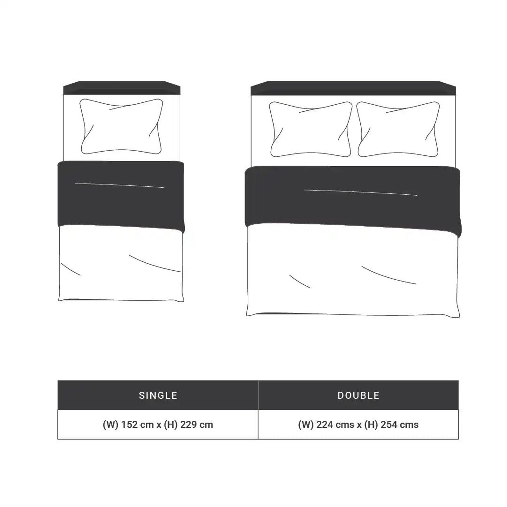 Solid Dyed 144 GSM 100% Cotton Black Single Dohar | Paleto