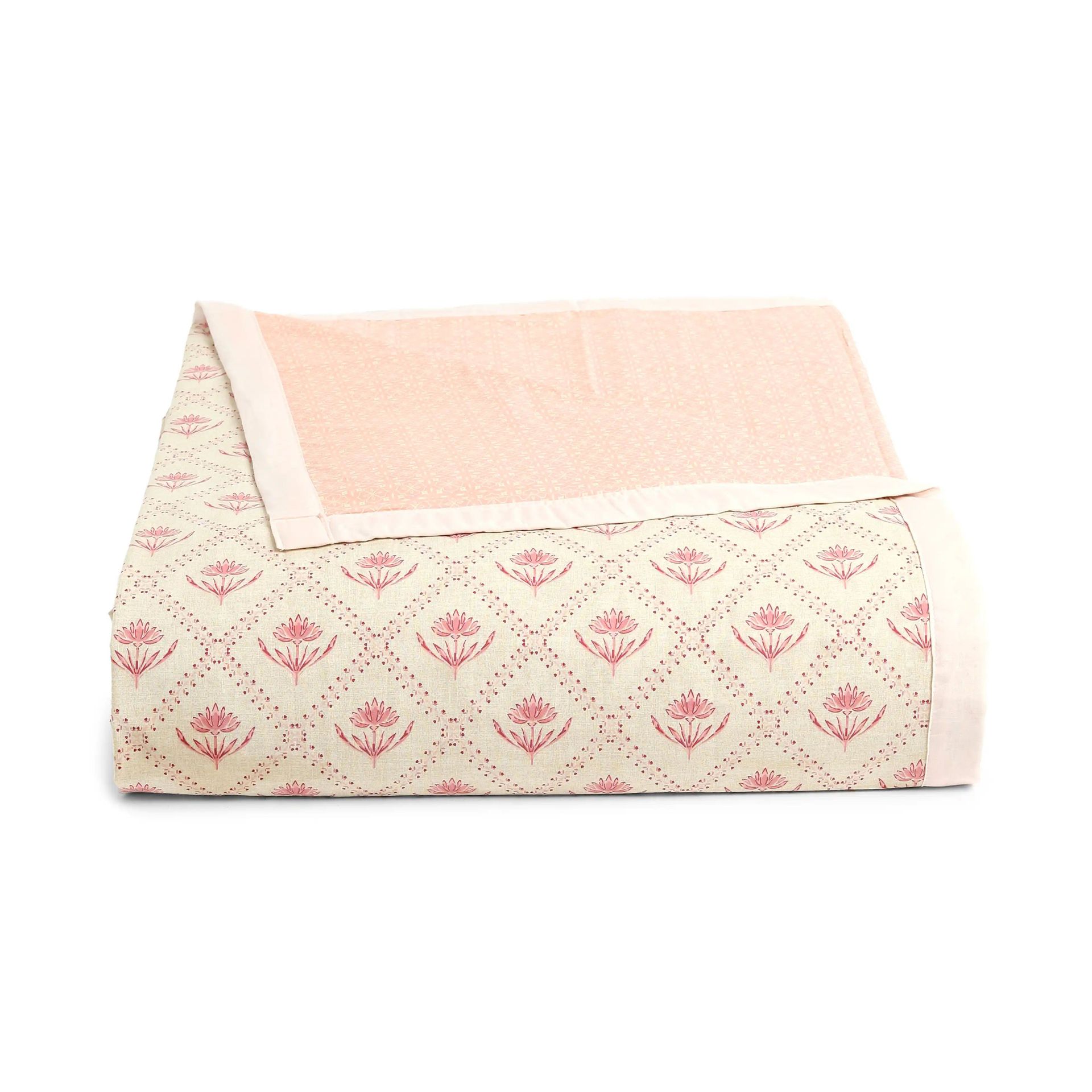 Indian Heritage 144 TC 100% Cotton Red Double Bedding Set | Chippa Lane
