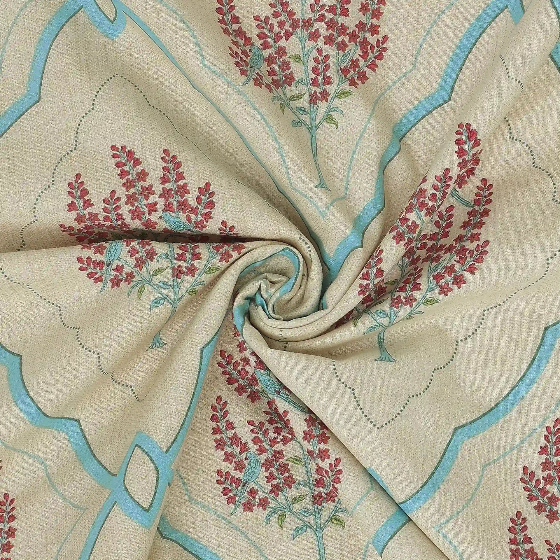 Indian Heritage 144 TC 100% Cotton Sage Bloom Single Dohar | Chippa Lane