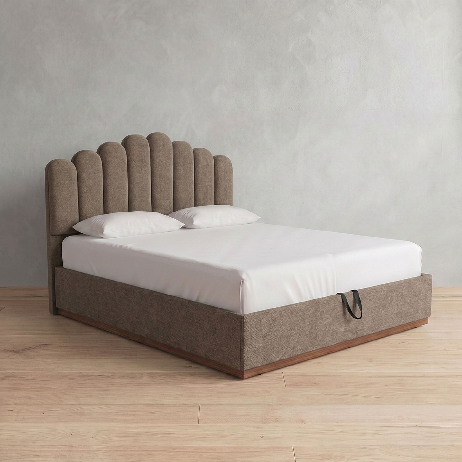 Curved Paris Upholstered Bed