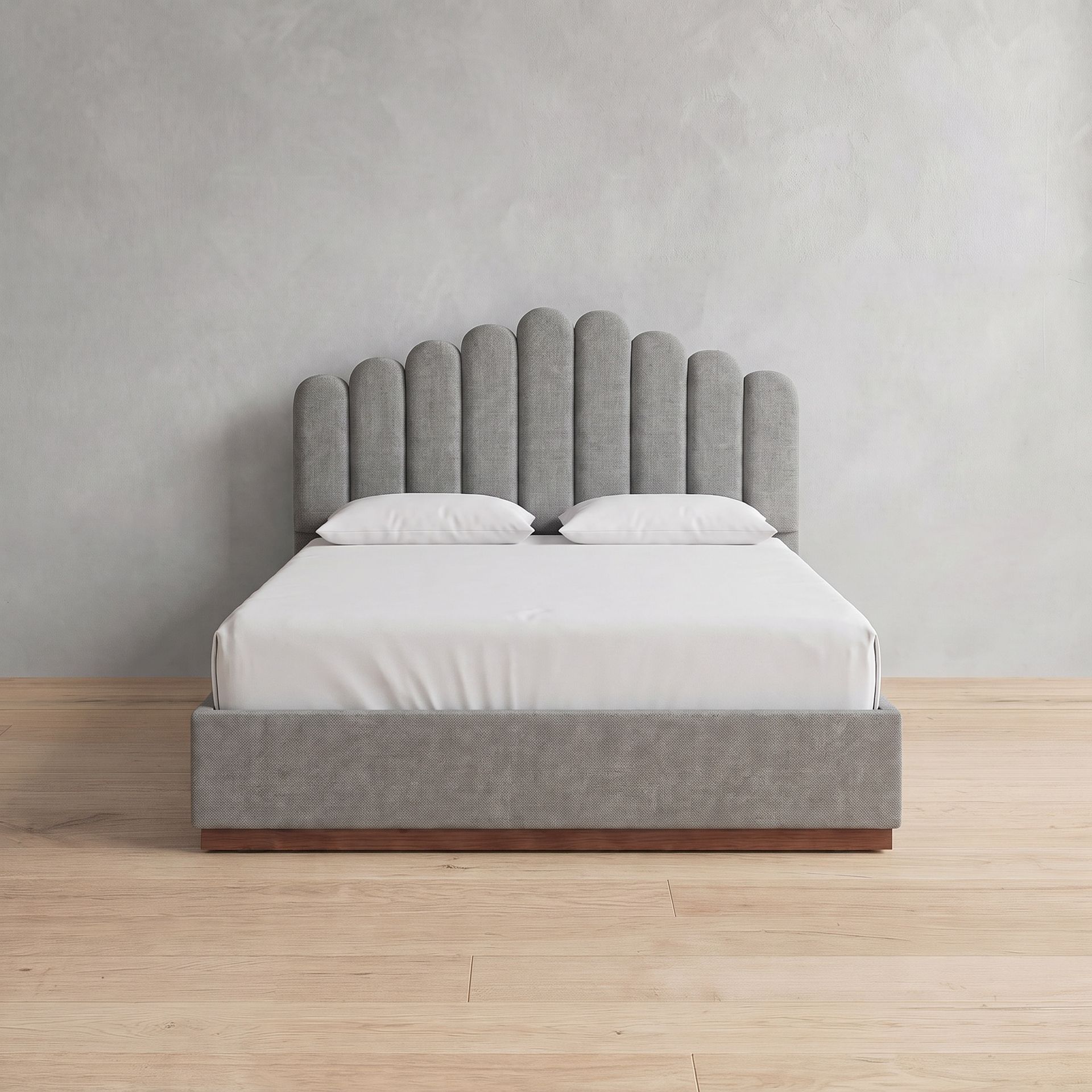 Curved Paris Upholstered Bed