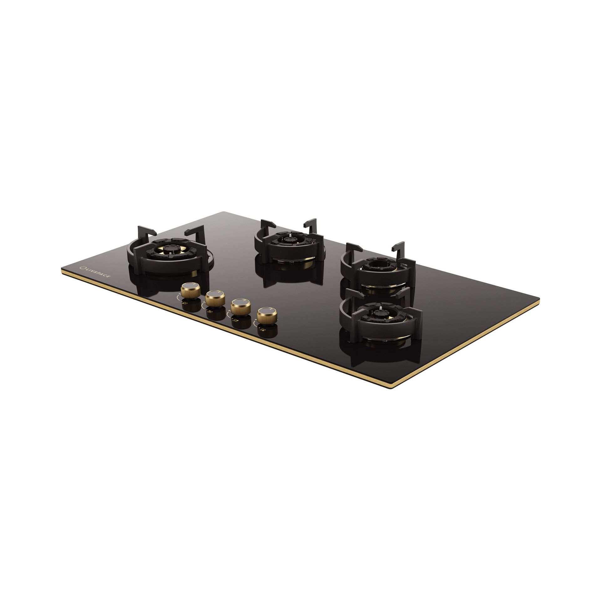 Intellia Gloss 4-burner Brass Hob | FFD | Auto Ignition - 90 cm