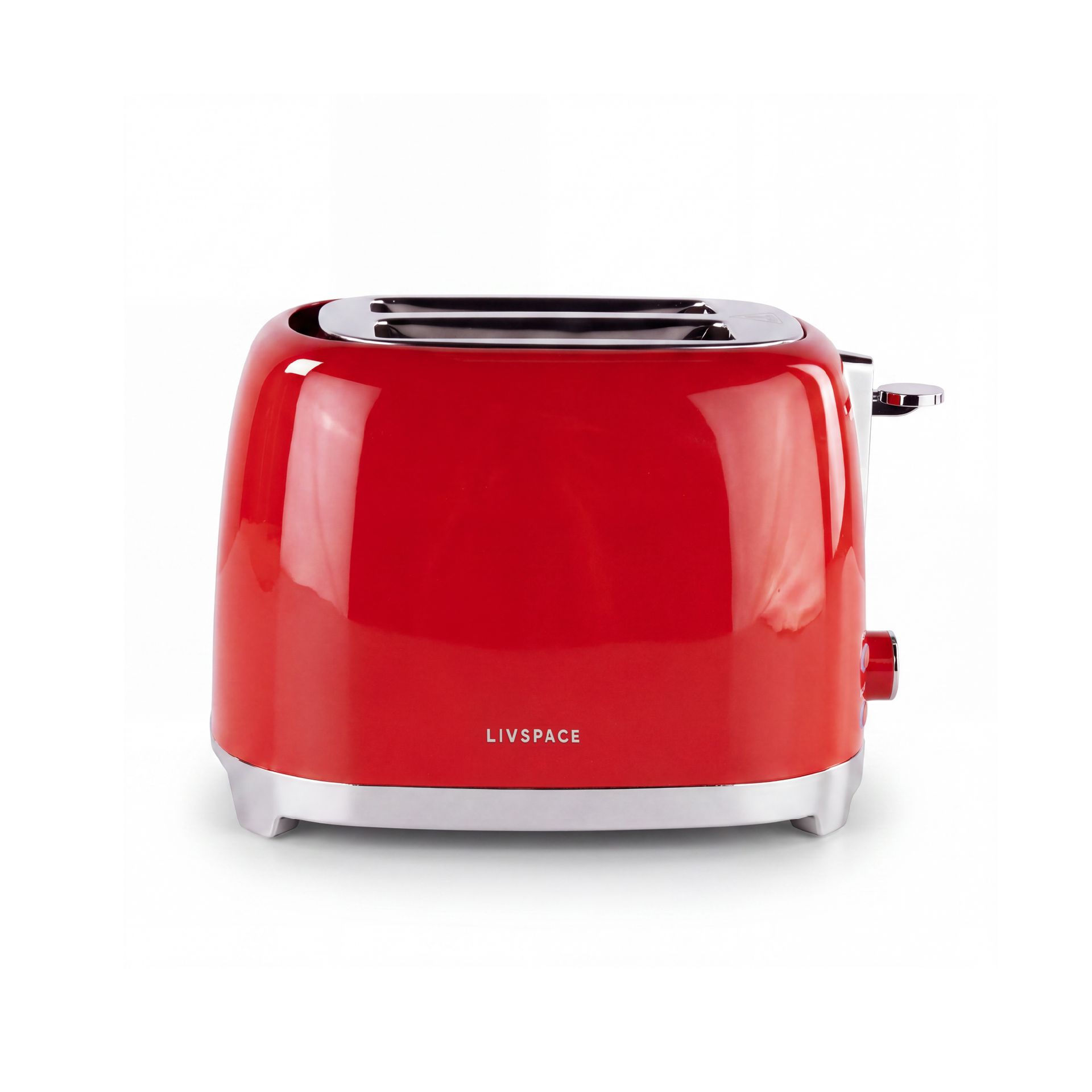 Livspace 2 Slice Toaster - Red