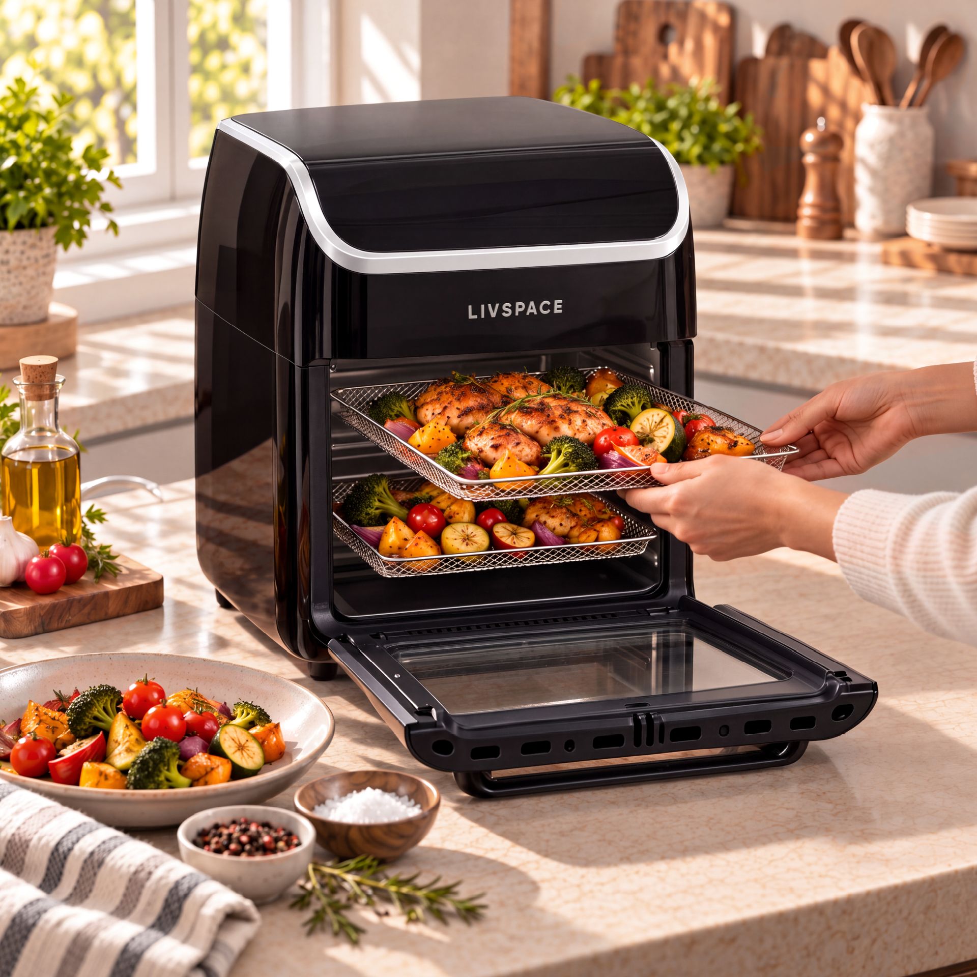 Livspace Air Fryer Oven 12 L - Black