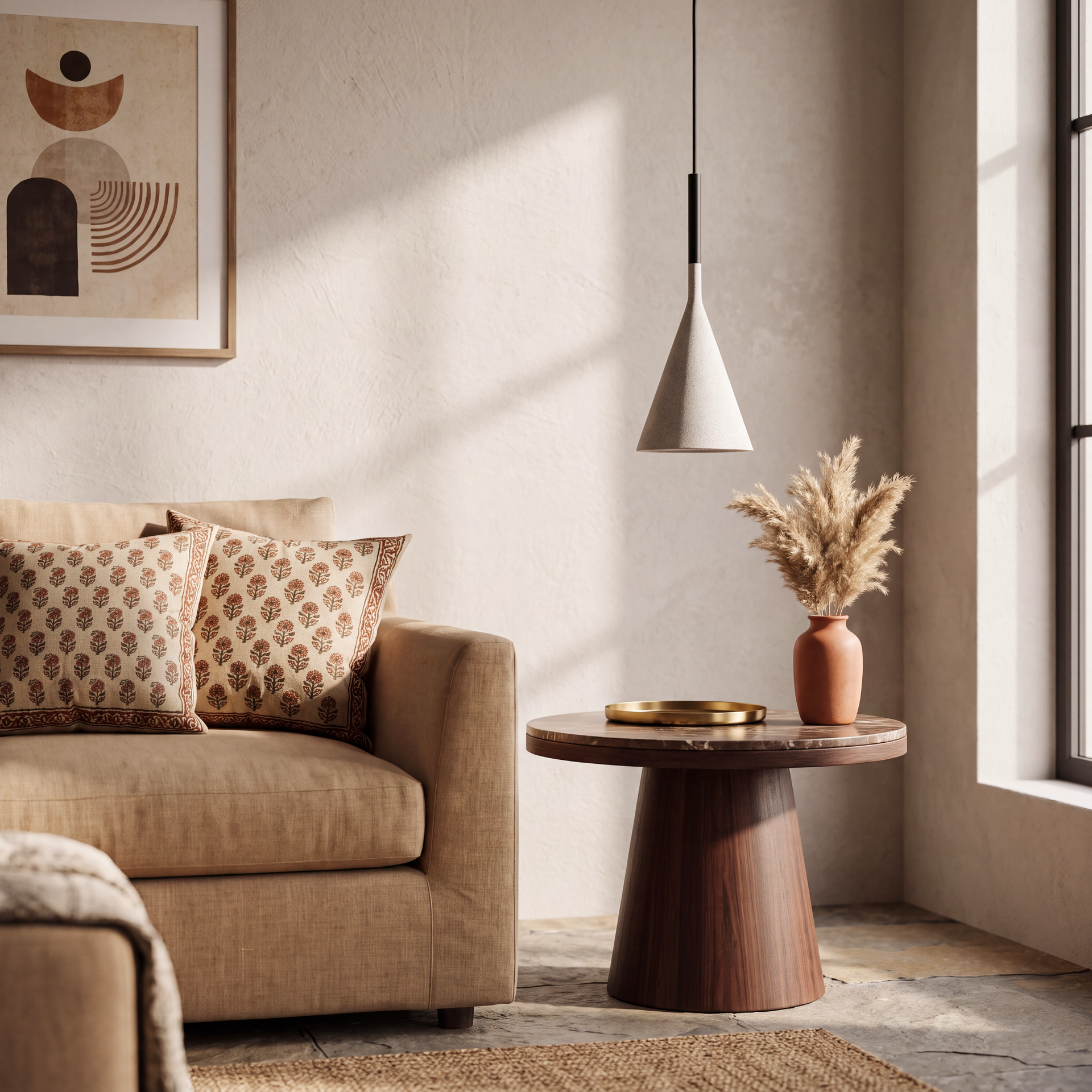 Livspace Apex Pendant | White