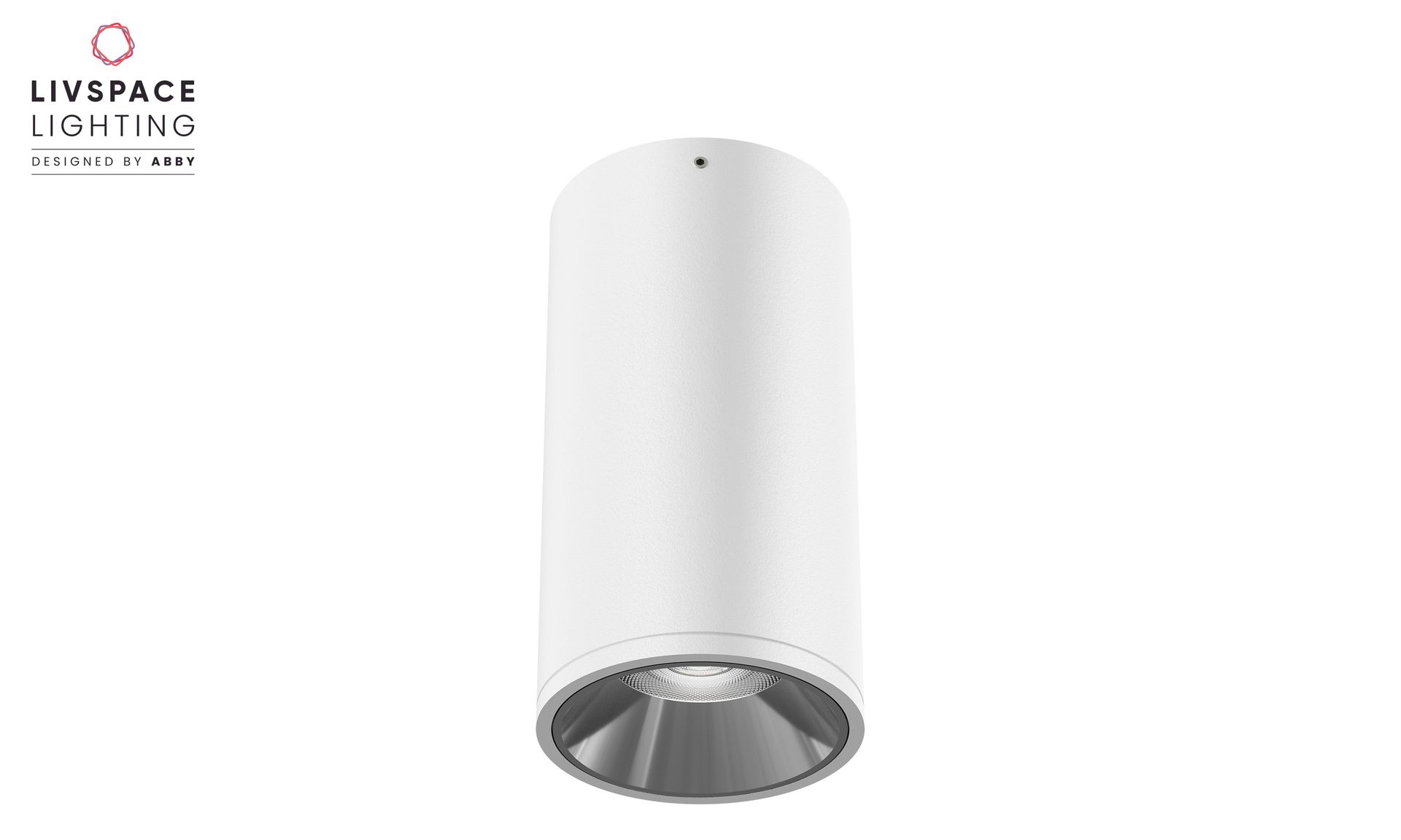 Livspace Cylux Pendant OPD Suspended Downlight - 10W Warm White | White