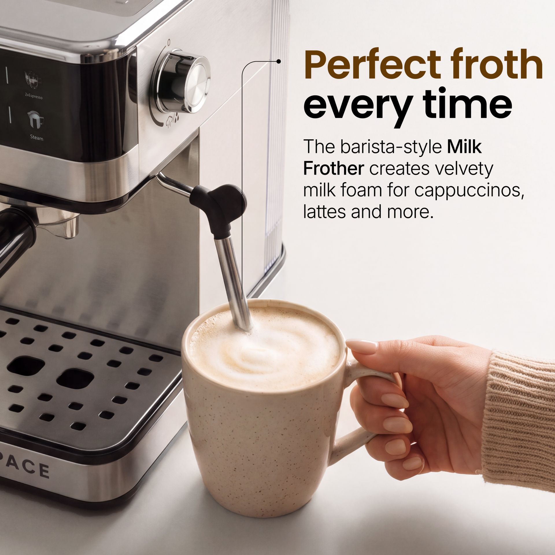 Livspace Espresso Coffee Machine 1.2 L - Digital