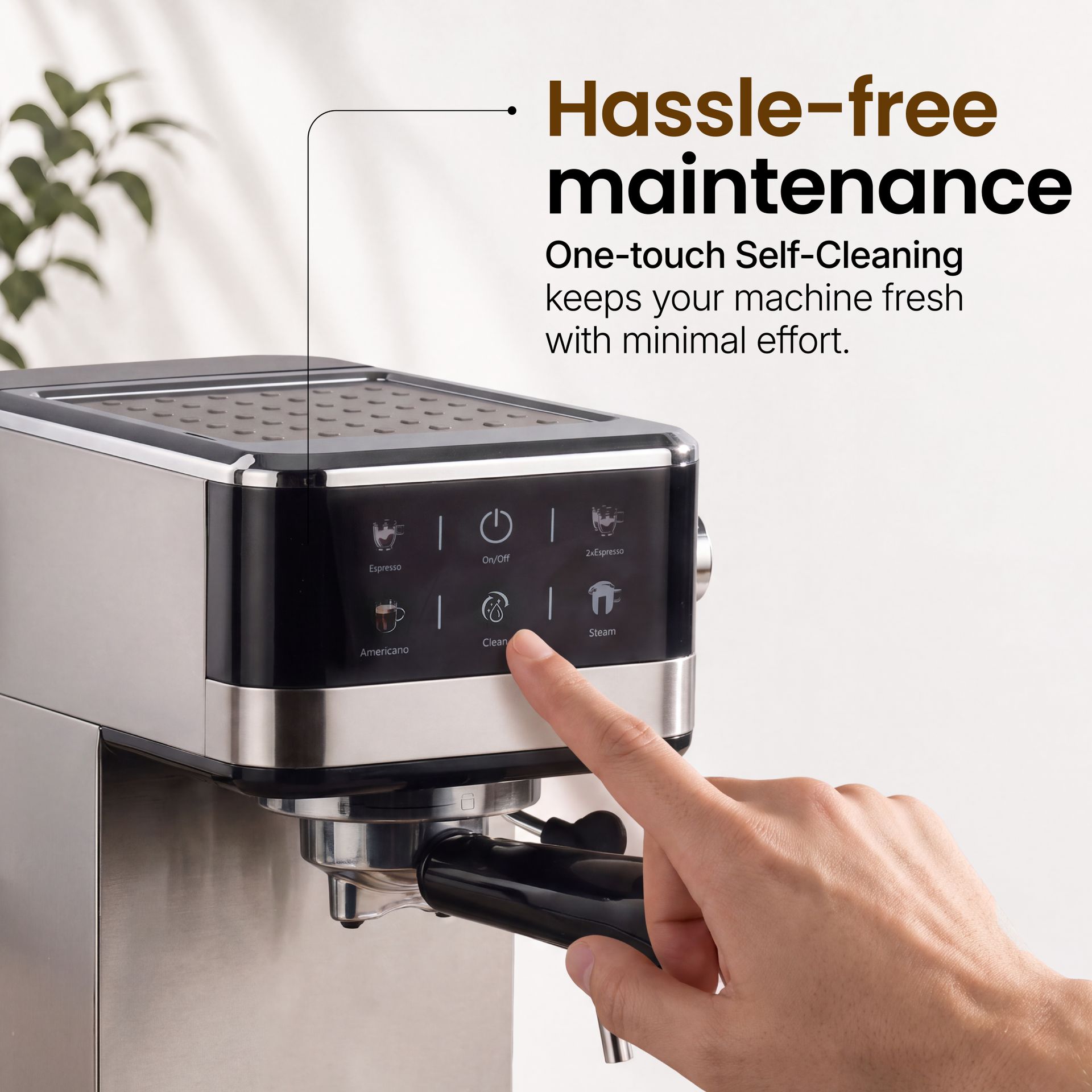Livspace Espresso Coffee Machine 1.2 L - Digital