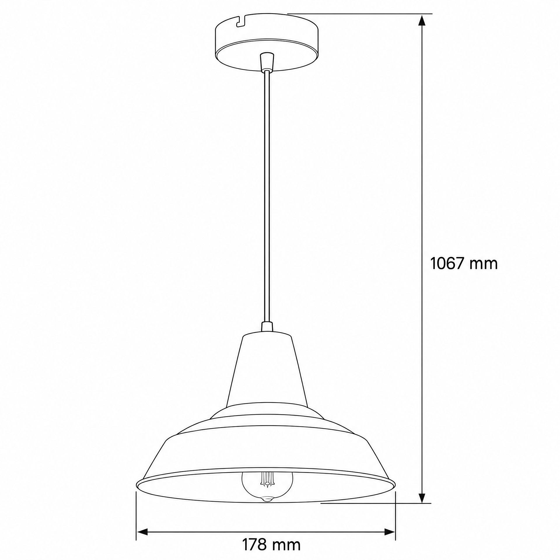 Livspace Fizz Opi Yellow Metal Pendant Light | Yellow