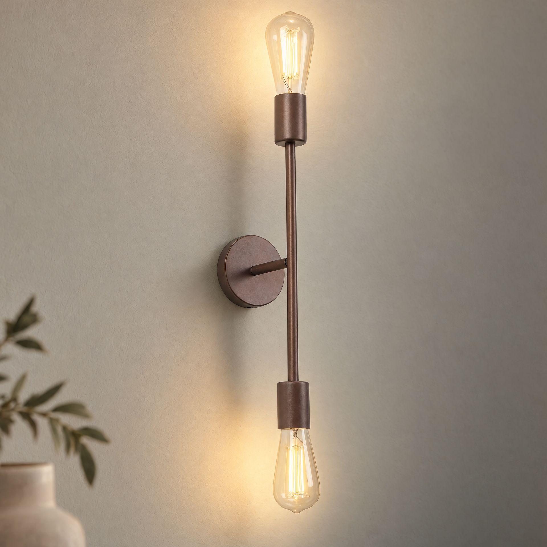 Livspace Flemish Copper Metal Novelty Wall Light | Copper