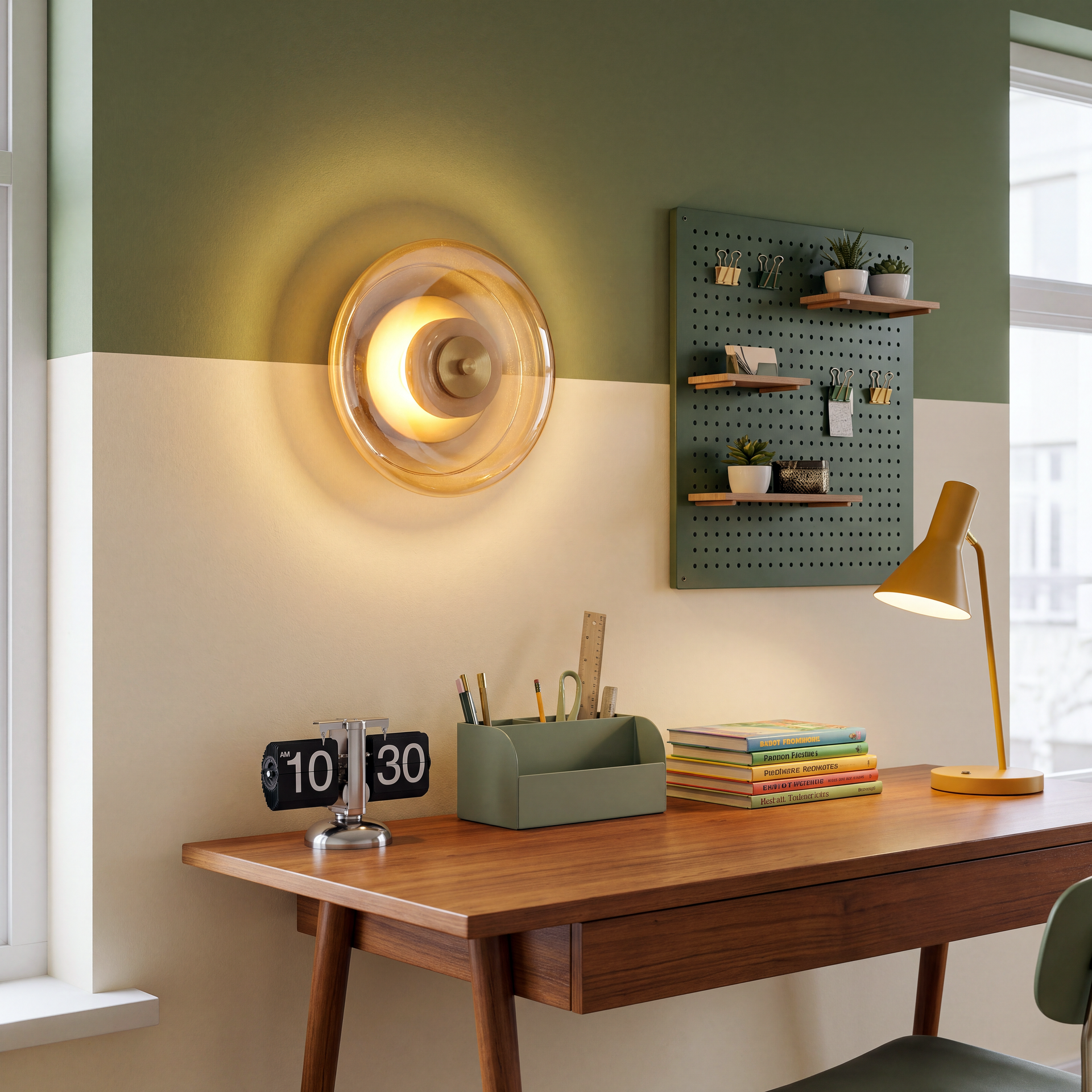 Livspace Floe Wall Light | Amber