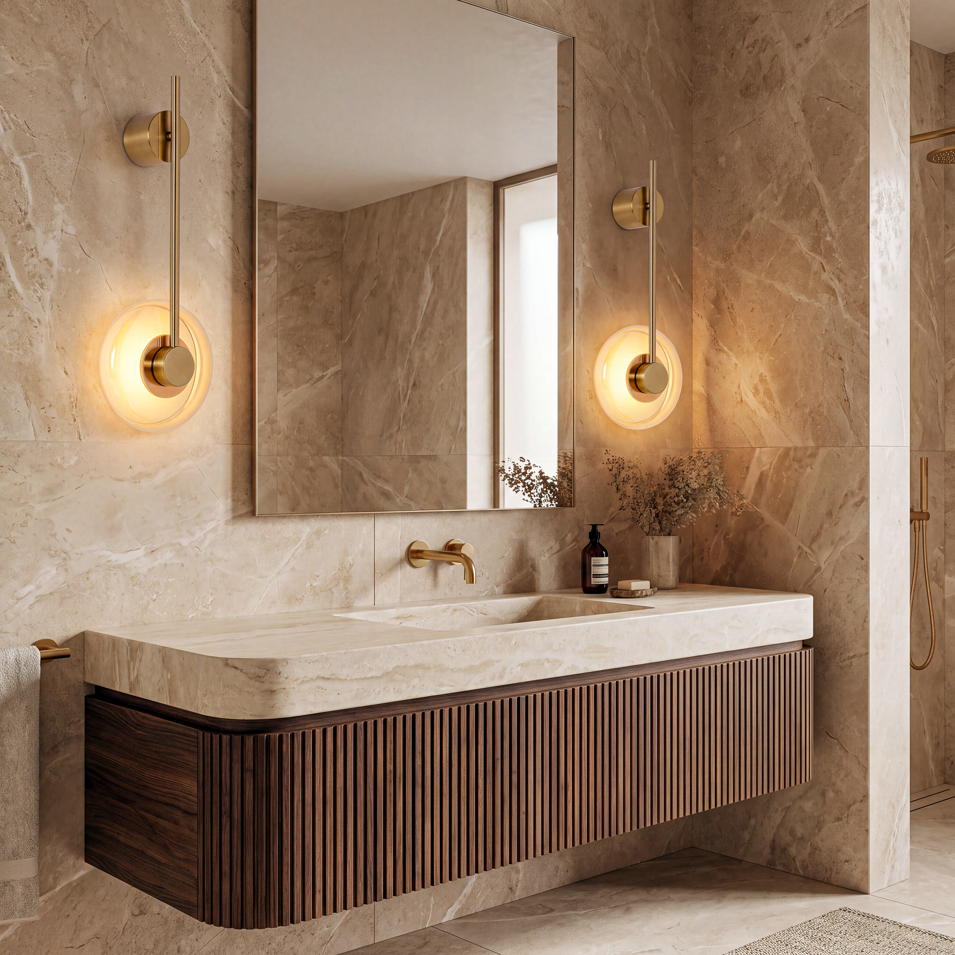 Livspace Gong Wall Light | Amber