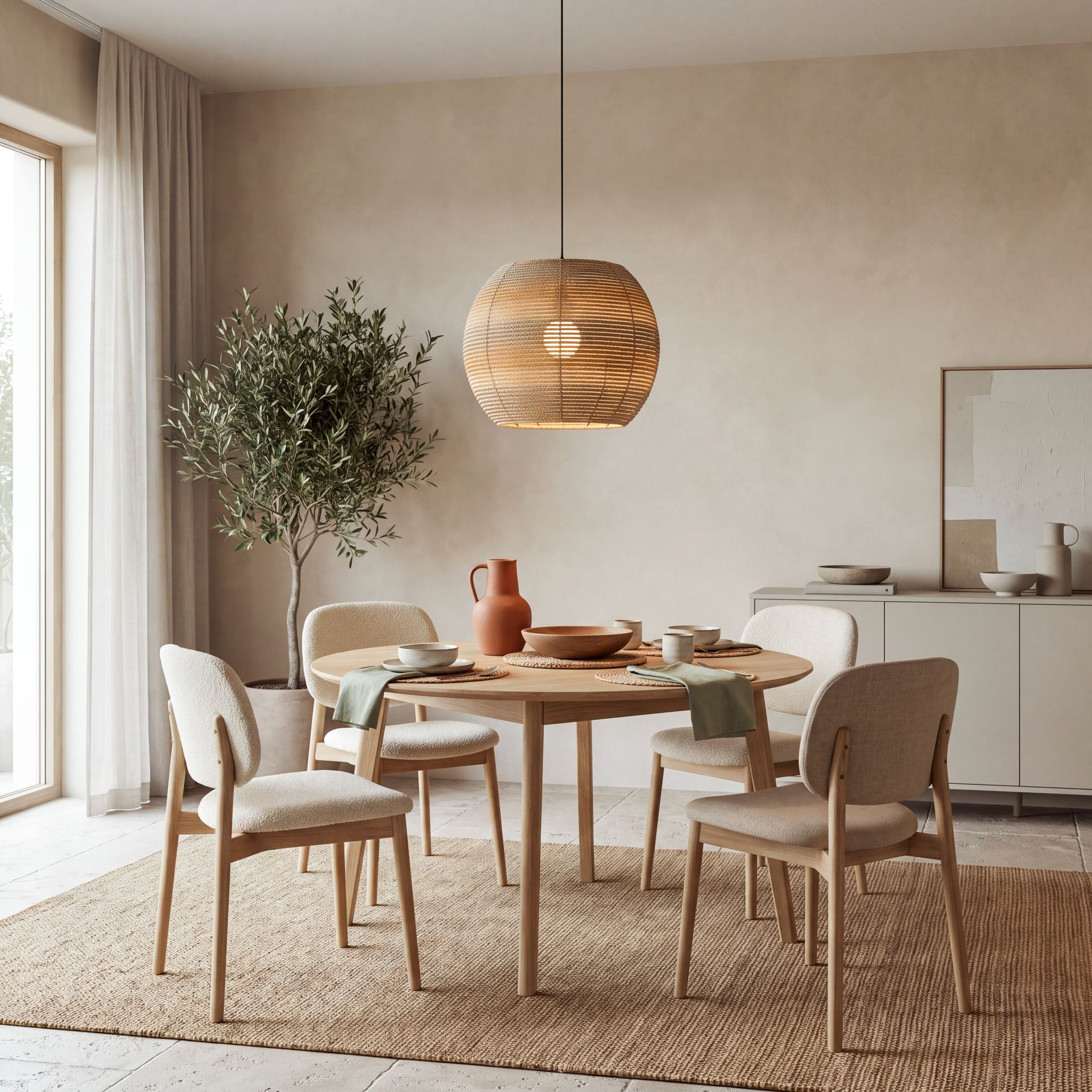 Livspace Hive Pendant | Natural Beige
