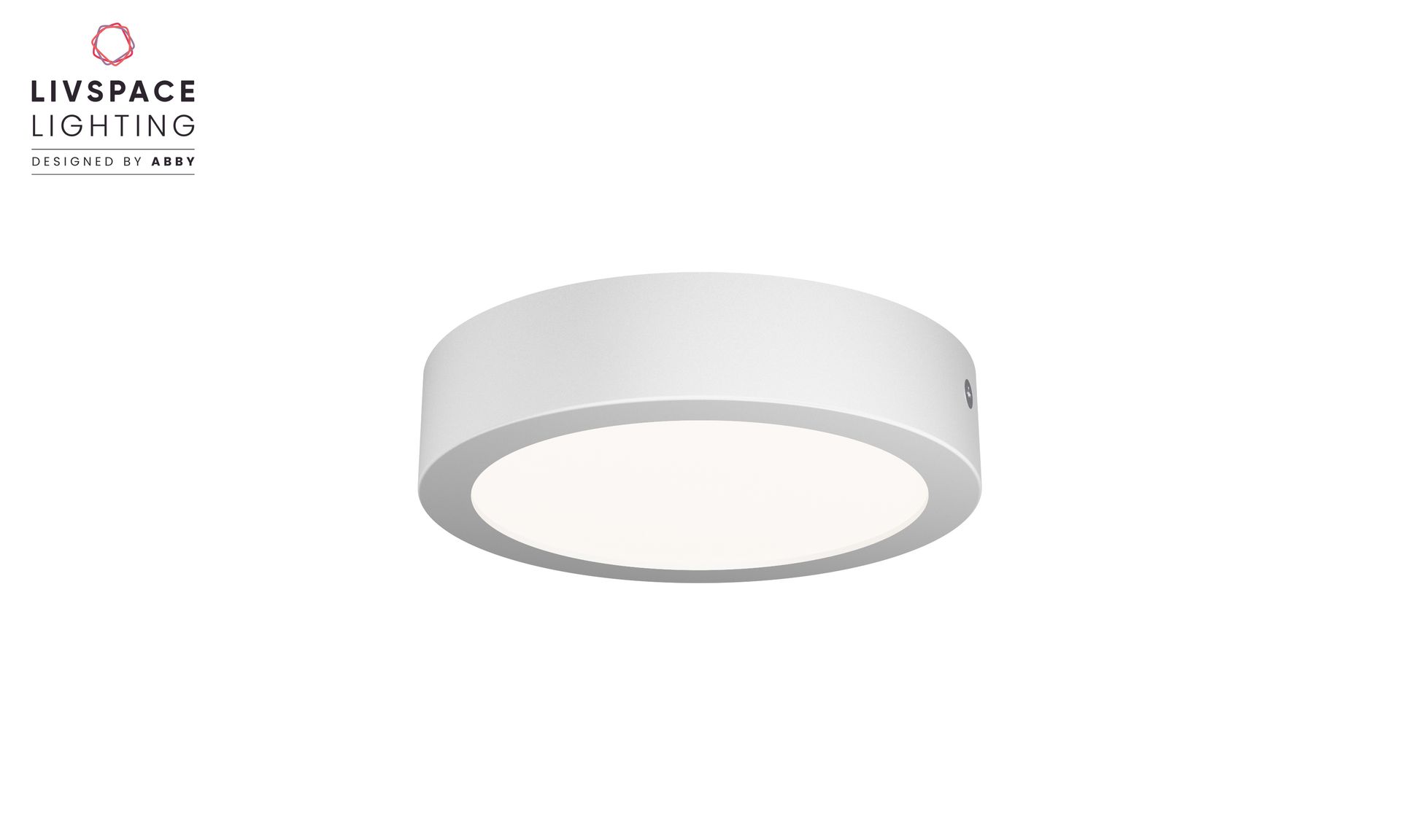 Livspace iPlane V1 Surface OPD Surface Downlight - 15W Warm White | White