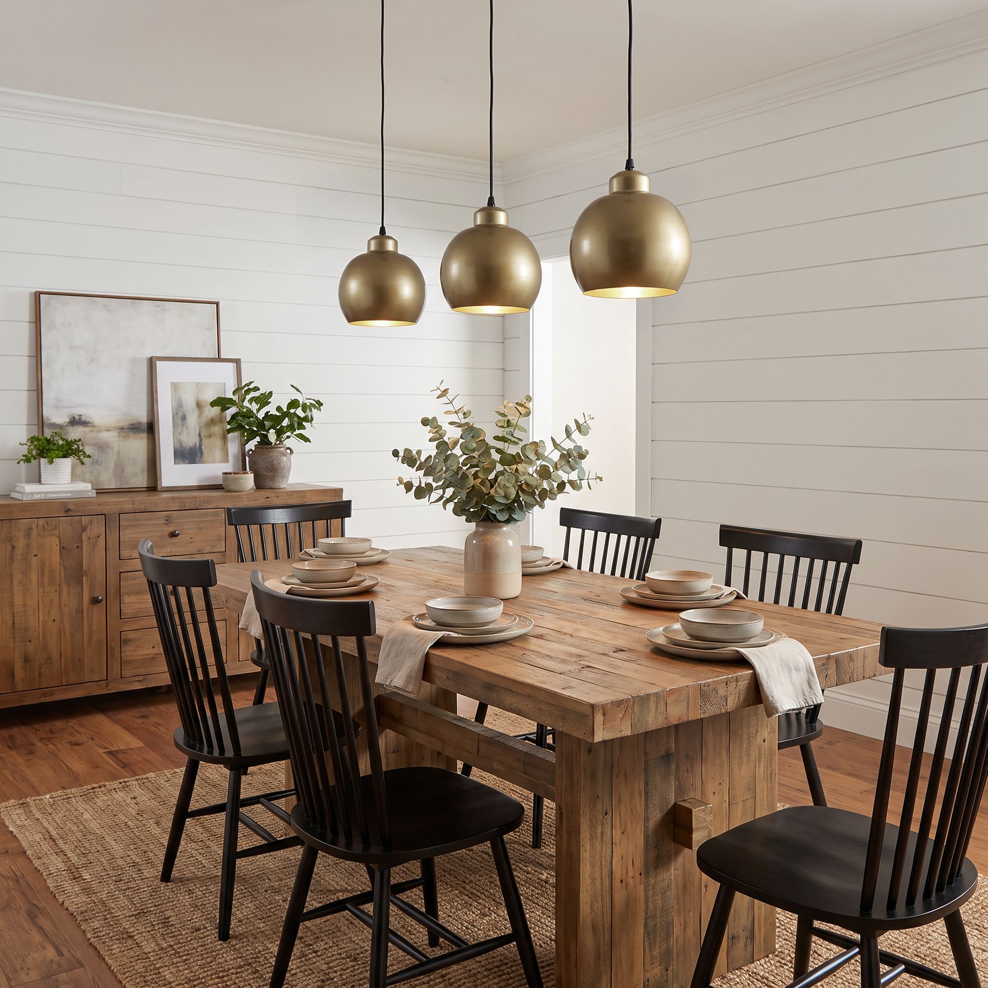 Livspace Jamaica Gold Metal Pendant Light | Gold