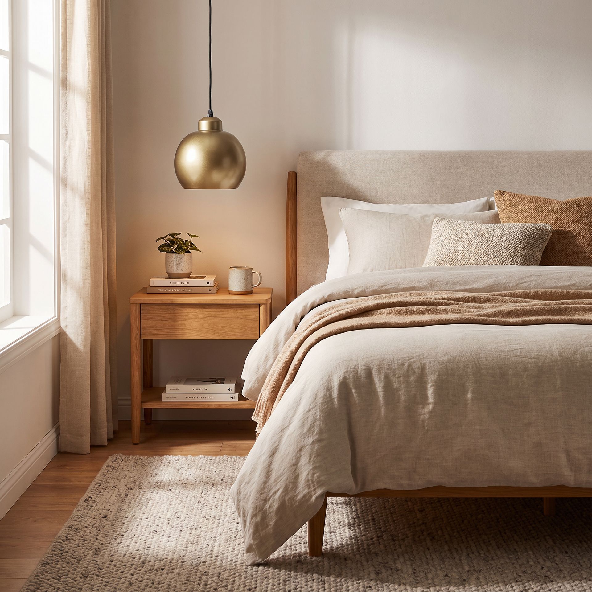 Livspace Jamaica Gold Metal Pendant Light | Gold