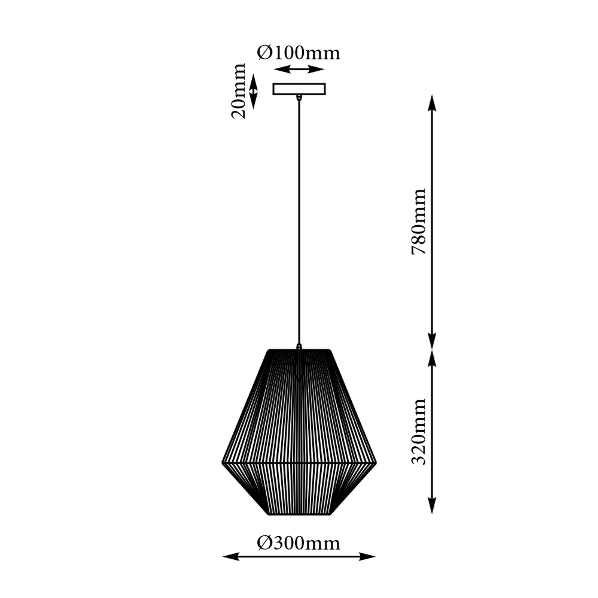Livspace Loom Pendant | Natural Beige