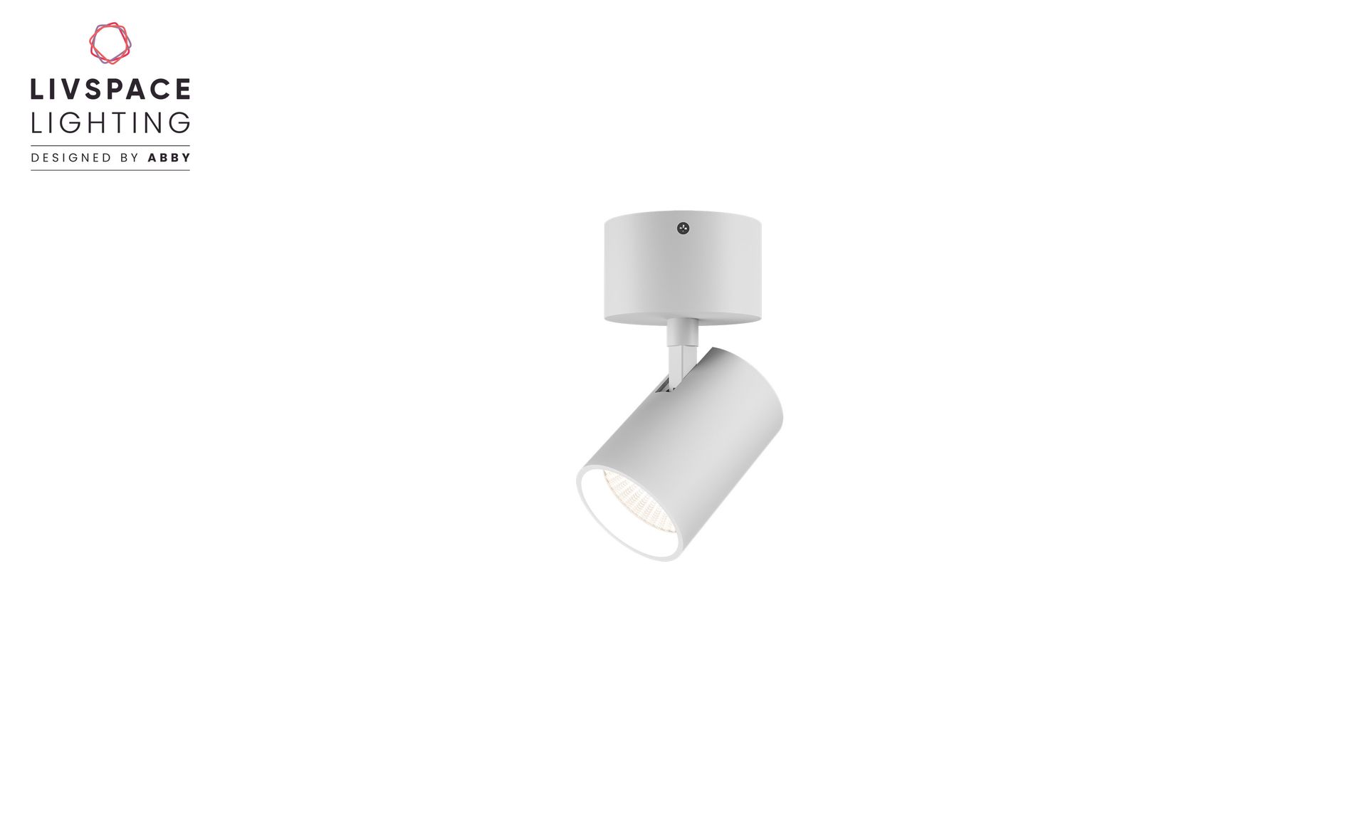 Livspace Luma 50 S Surface Spotlight - 15W Neutral White | White