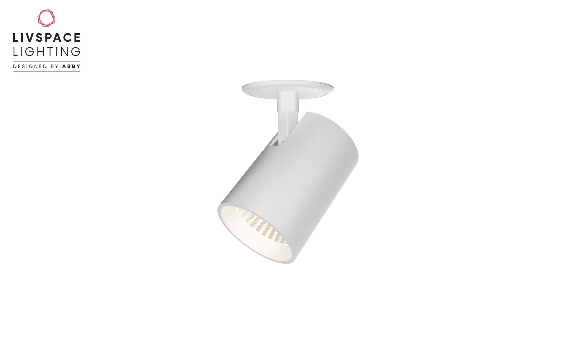 Livspace Luma 50 Sr Semi Recess Spotlight - 15W Neutral White | White