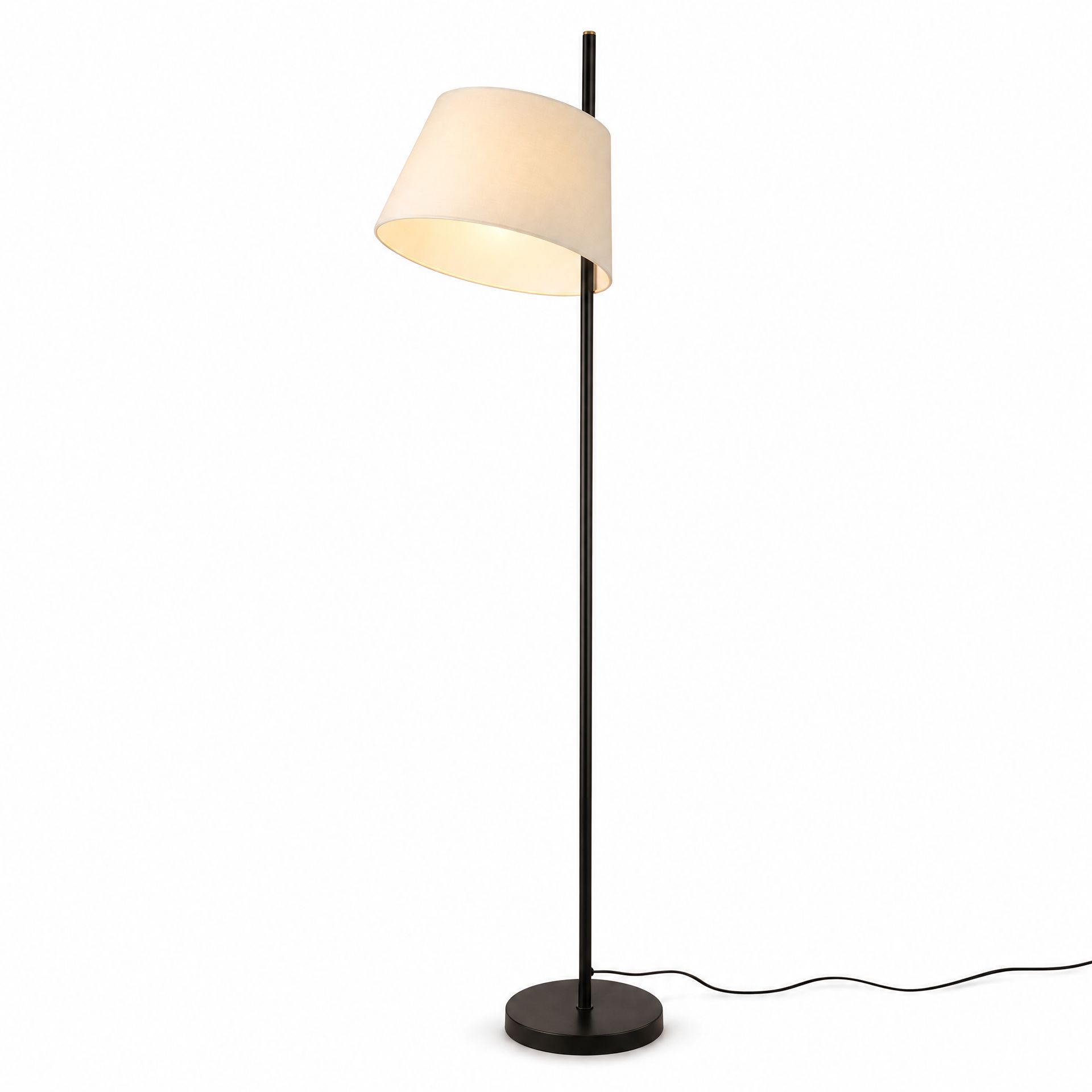 Livspace Nordic Black Metal Floor Lamps | Black Matt