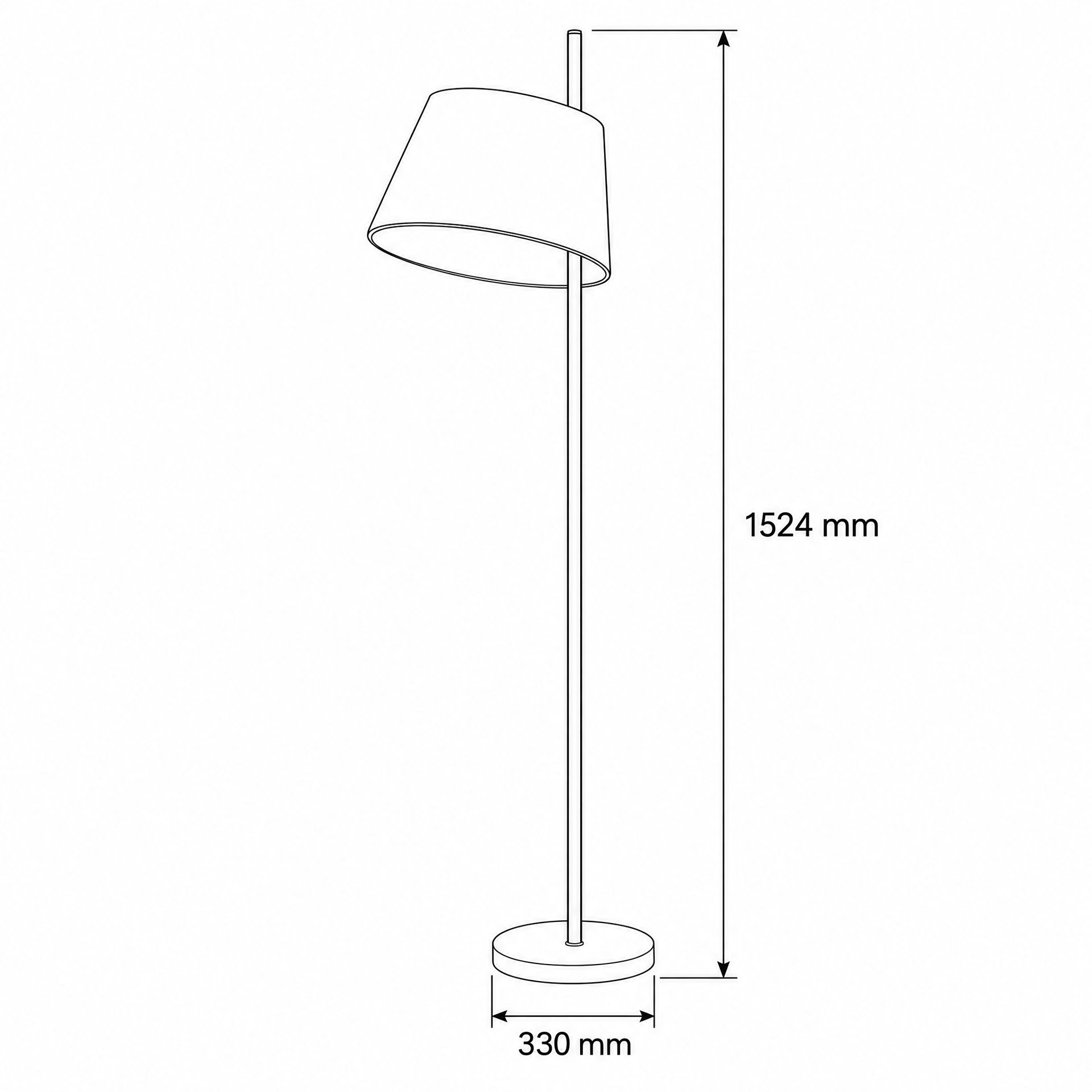 Livspace Nordic Black Metal Floor Lamps | Black Matt