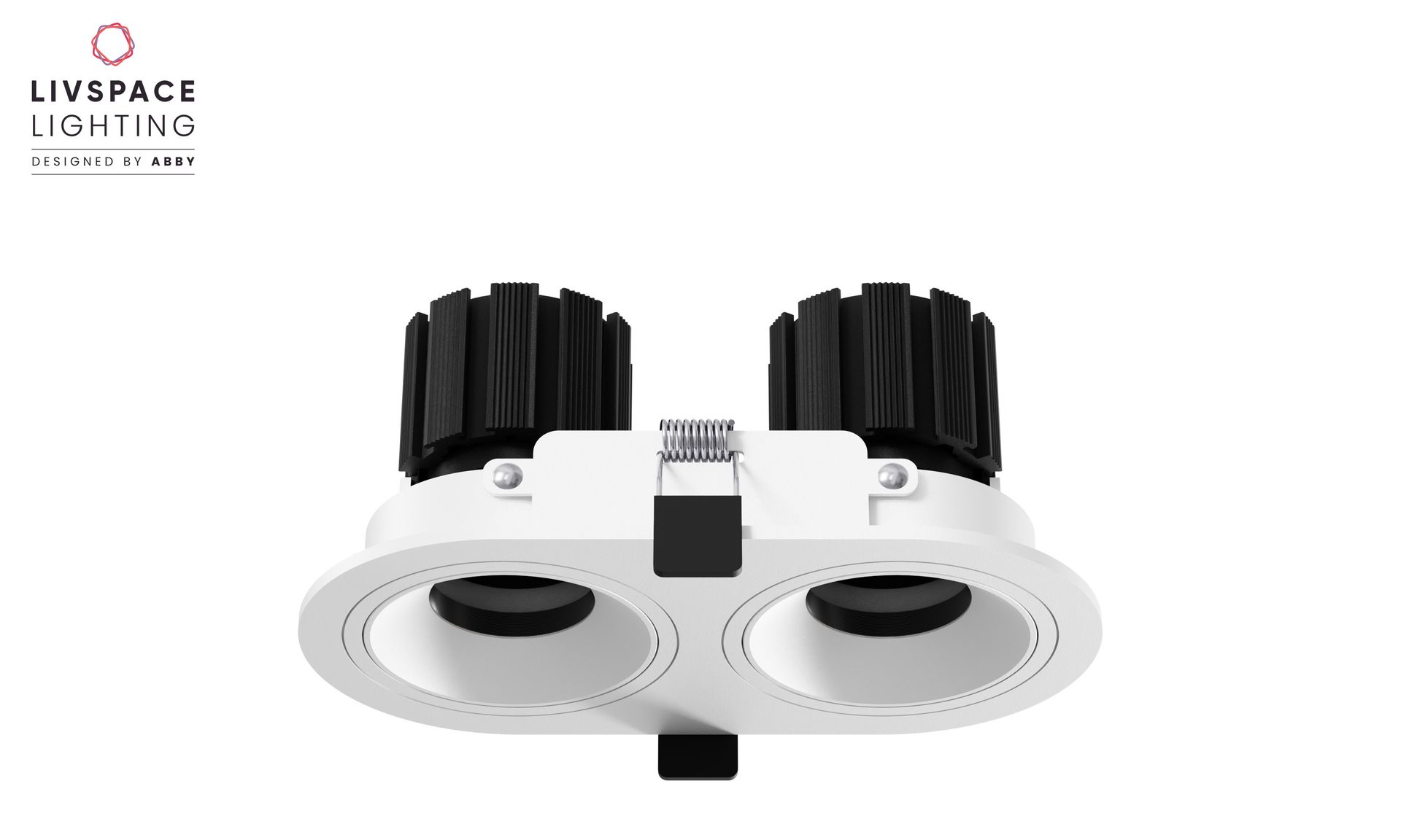 Livspace Orion 2Way Recess Spotlight - 16W Neutral White | White