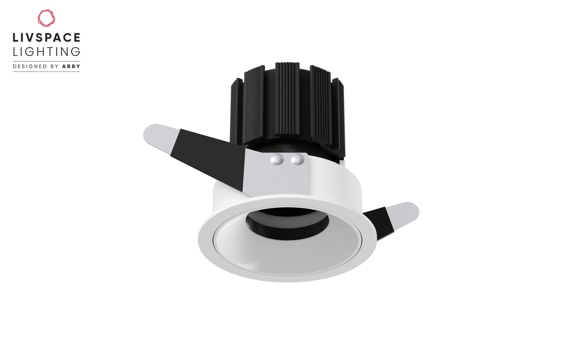 Livspace Orion Recess Spotlight - 8W Neutral White | White