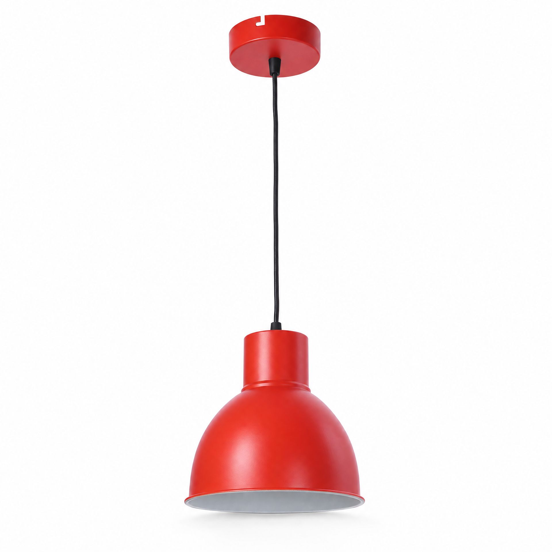 Livspace Otro Opi Red Metal Pendant Light | Orange